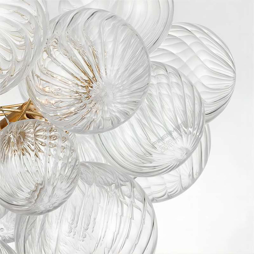 Valentina Lujo Moderno LED Bubble Metal/Vidrio Lámpara Colgante
