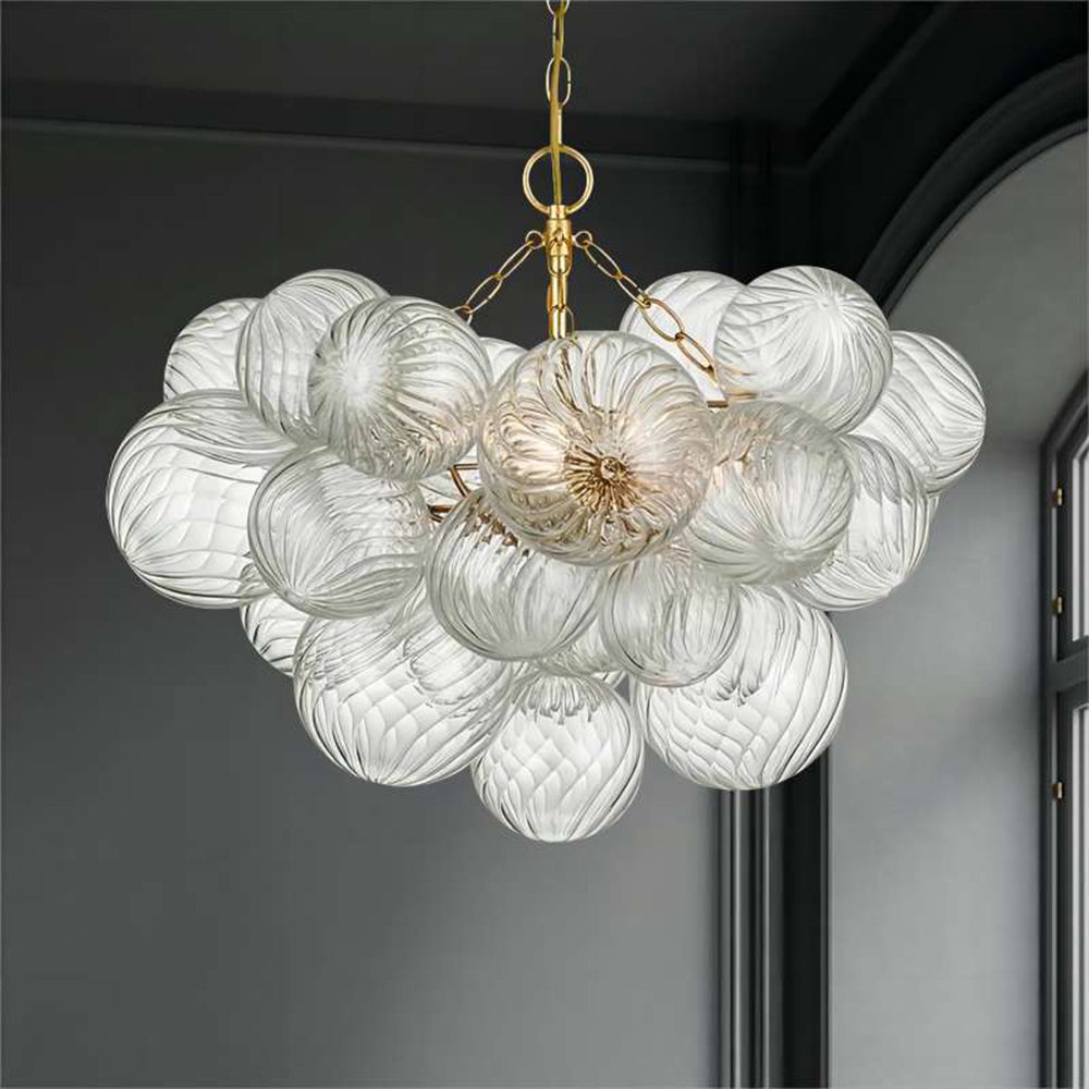 Valentina Lujo Moderno LED Bubble Metal/Vidrio Lámpara Colgante