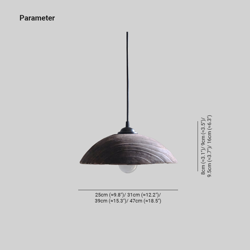 Silva Moderno LED Lámpara colgante Marrón Madera Salón/Dormitorio