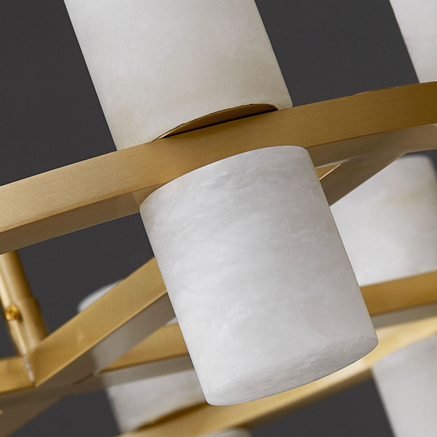 Etalir Postmodern Luxury Alabaster Chandelier - Lamp Copper