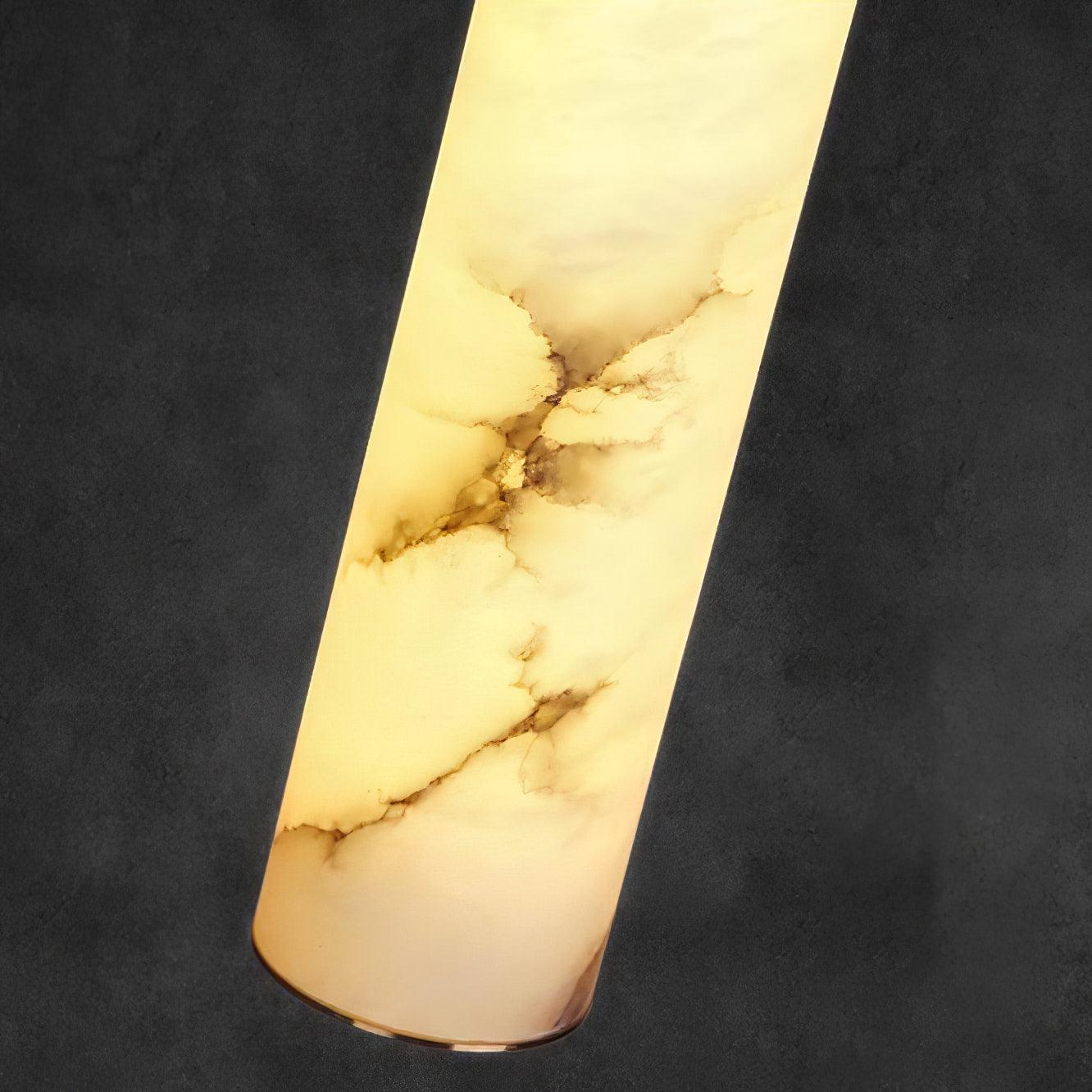 Ulzorila Cylinder Alabaster Pendant Light - Letslighting