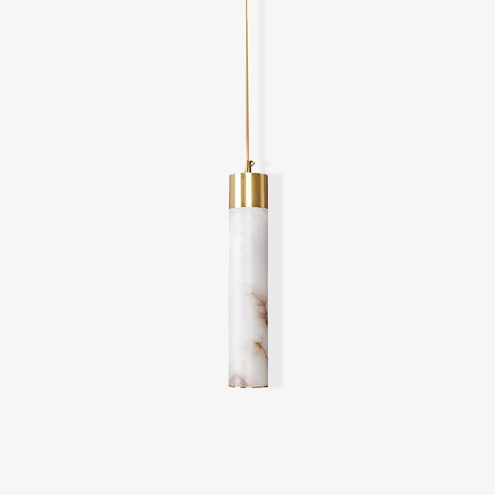 Ulzorila Cylinder Alabaster Pendant Light - Letslighting