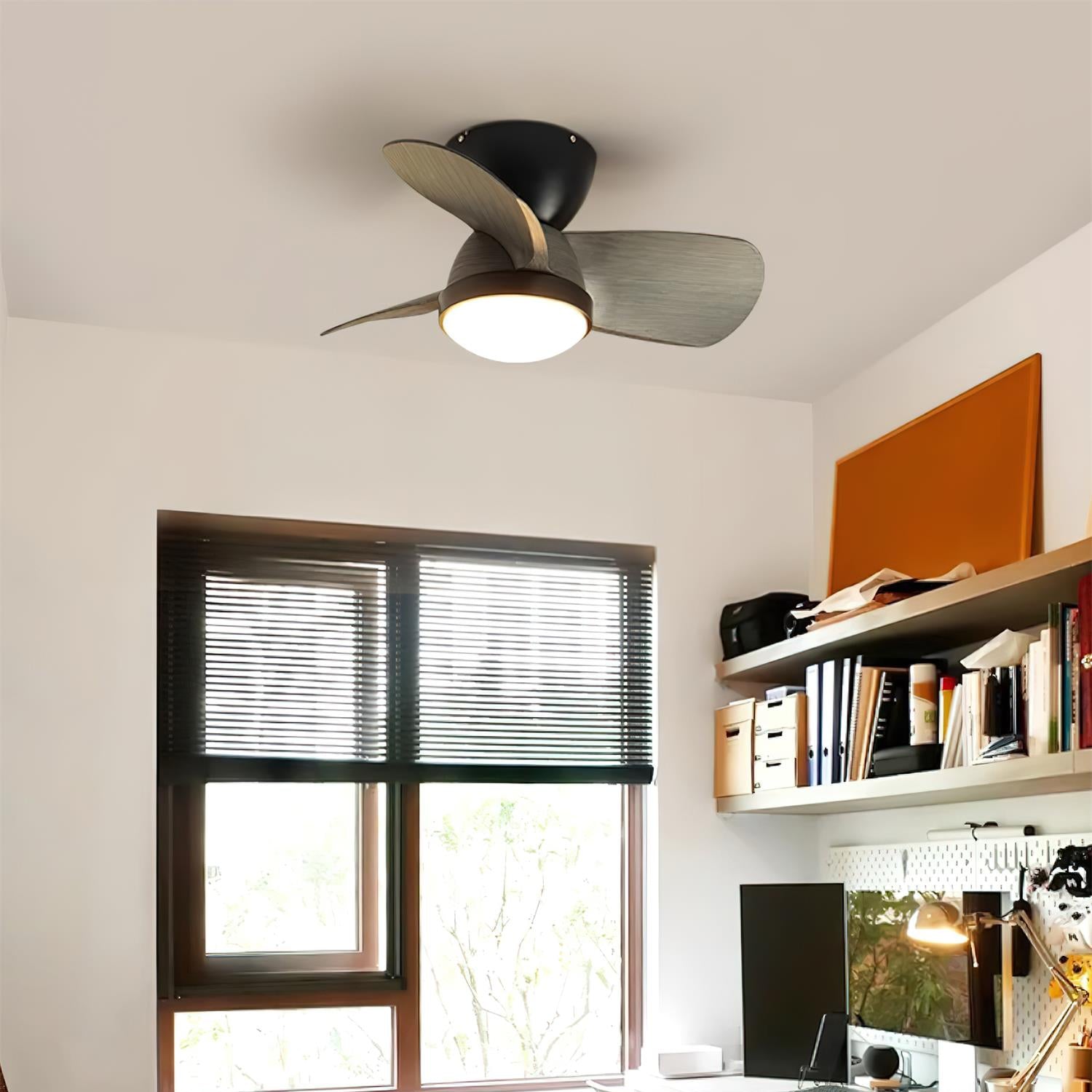Vista detallada de las aspas de ABS del ventilador de techo Ventra