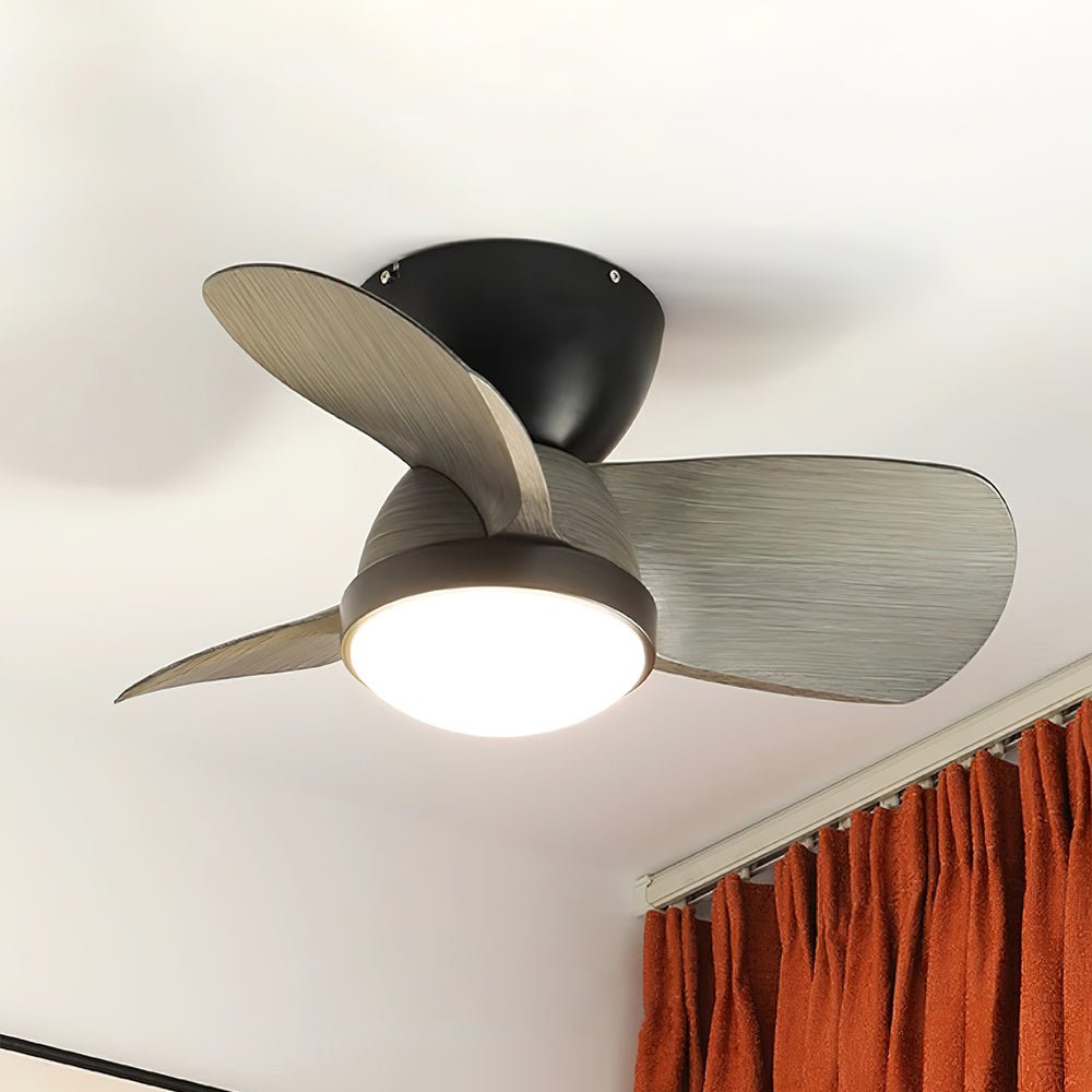 Ventilador de techo Ventra con luz en un ambiente de salón moderno