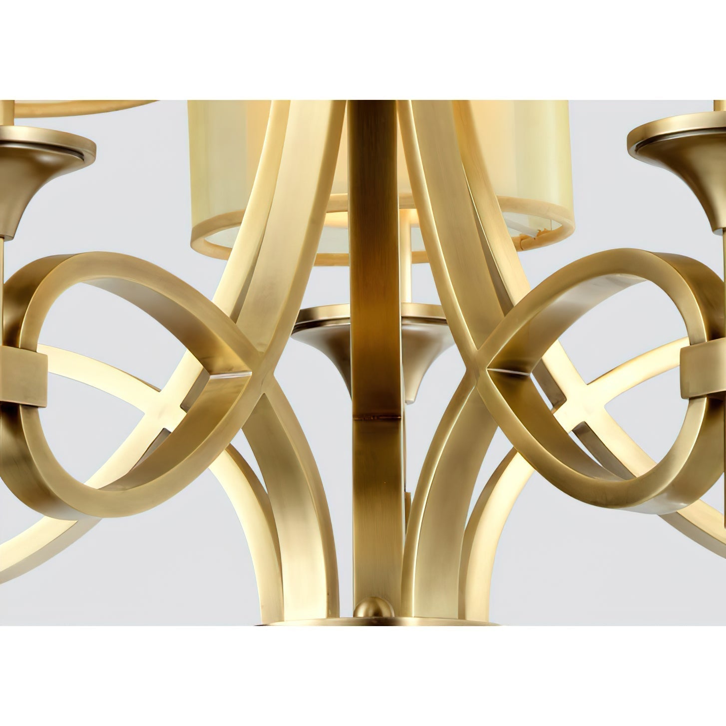 Tallie Postmodern Luxury Fabric Chandelier - Lamp Copper