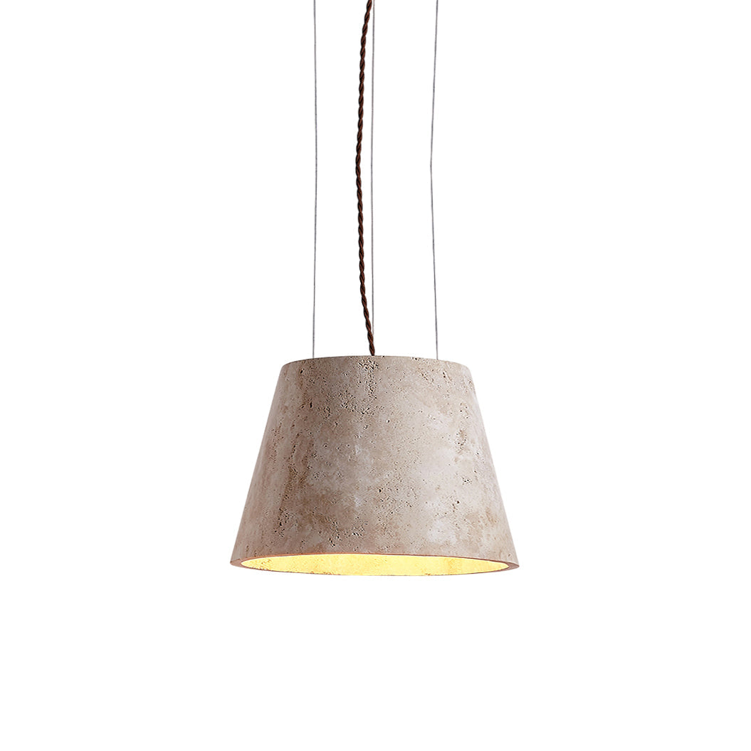 Ovelir Modern Minimalist Travertine Pendant Lamp - Lamp Copper
