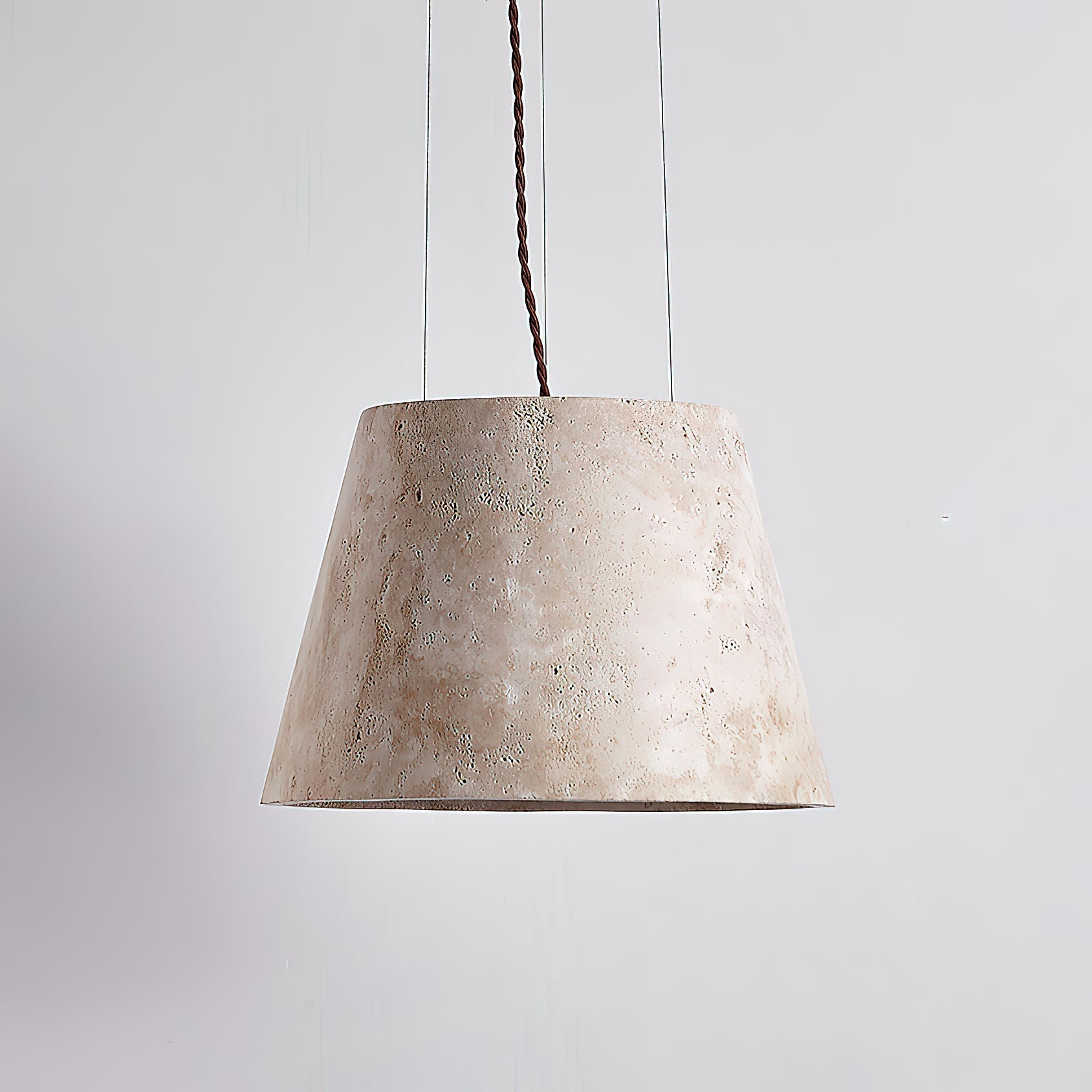 Ovelir Modern Minimalist Travertine Pendant Lamp - Lamp Copper
