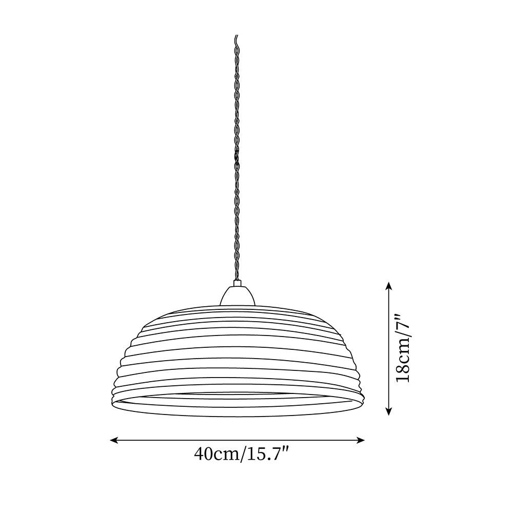 Evano Woven Dome Pendant Light - Letslighting