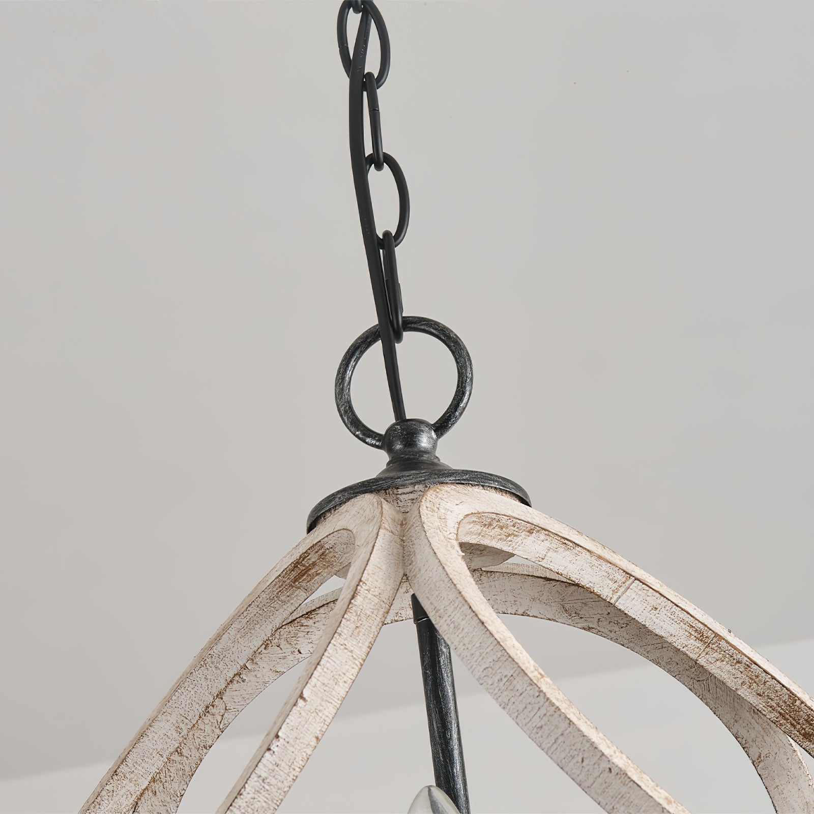 Viraearae Premium Nordic Crystal Wood Pendant Lamp - Lamp Copper