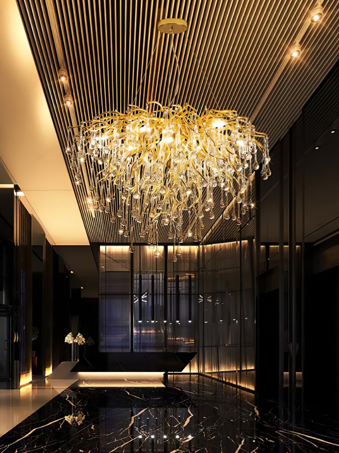Teardrop Crystal Chandelier - Letslighting