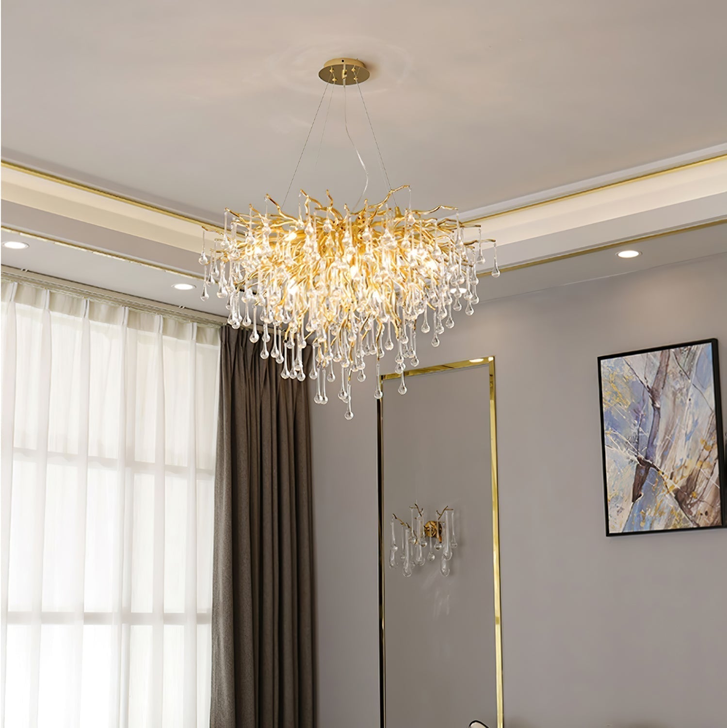 Teardrop Crystal Chandelier - Letslighting