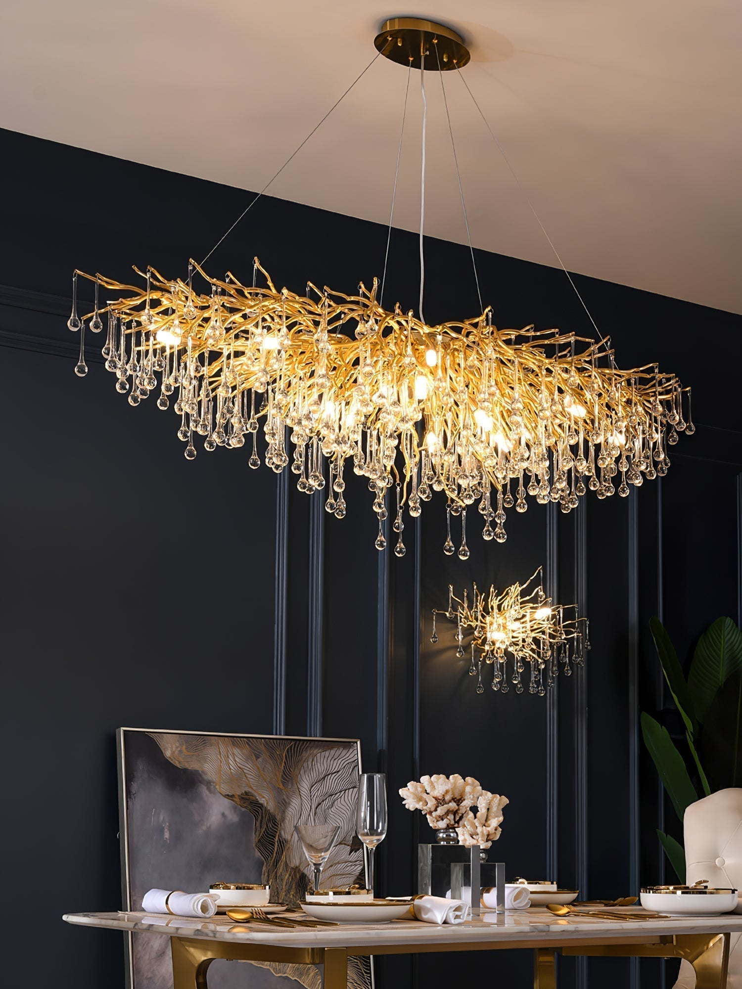 Teardrop Crystal Chandelier - Letslighting