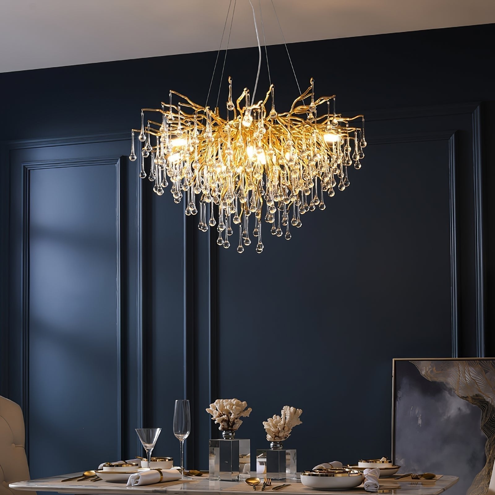 Teardrop Crystal Chandelier - Letslighting