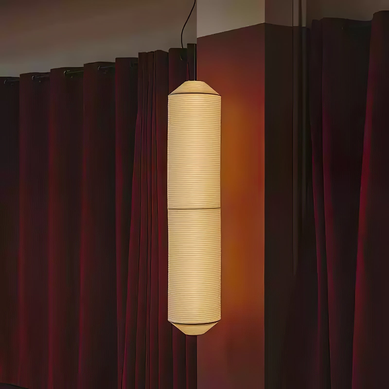 Citheis Modern Minimalist Natural Mulberry Silk Metal Pendant Lamp - Letslighting