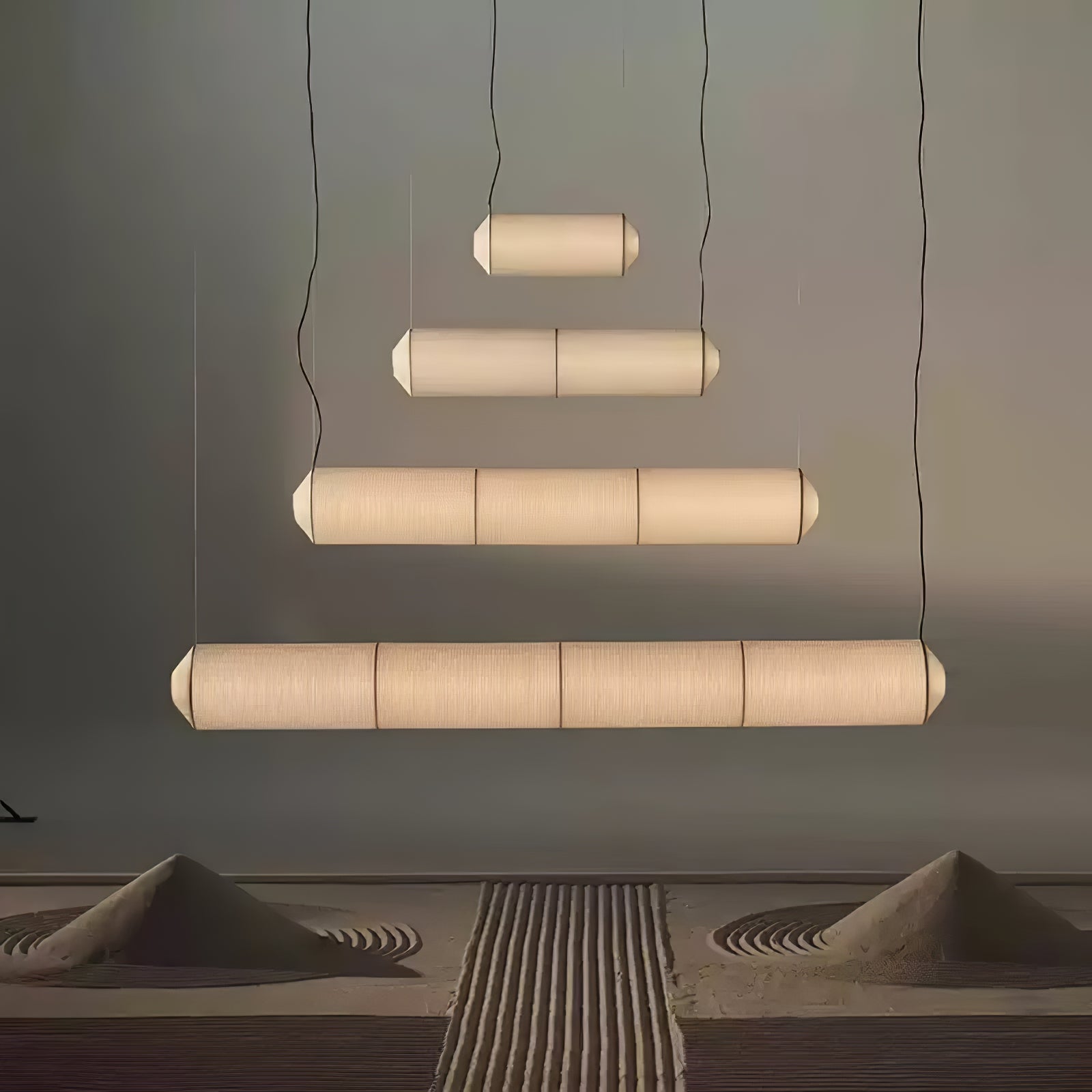 Citheis Modern Minimalist Natural Mulberry Silk Metal Pendant Lamp - Letslighting