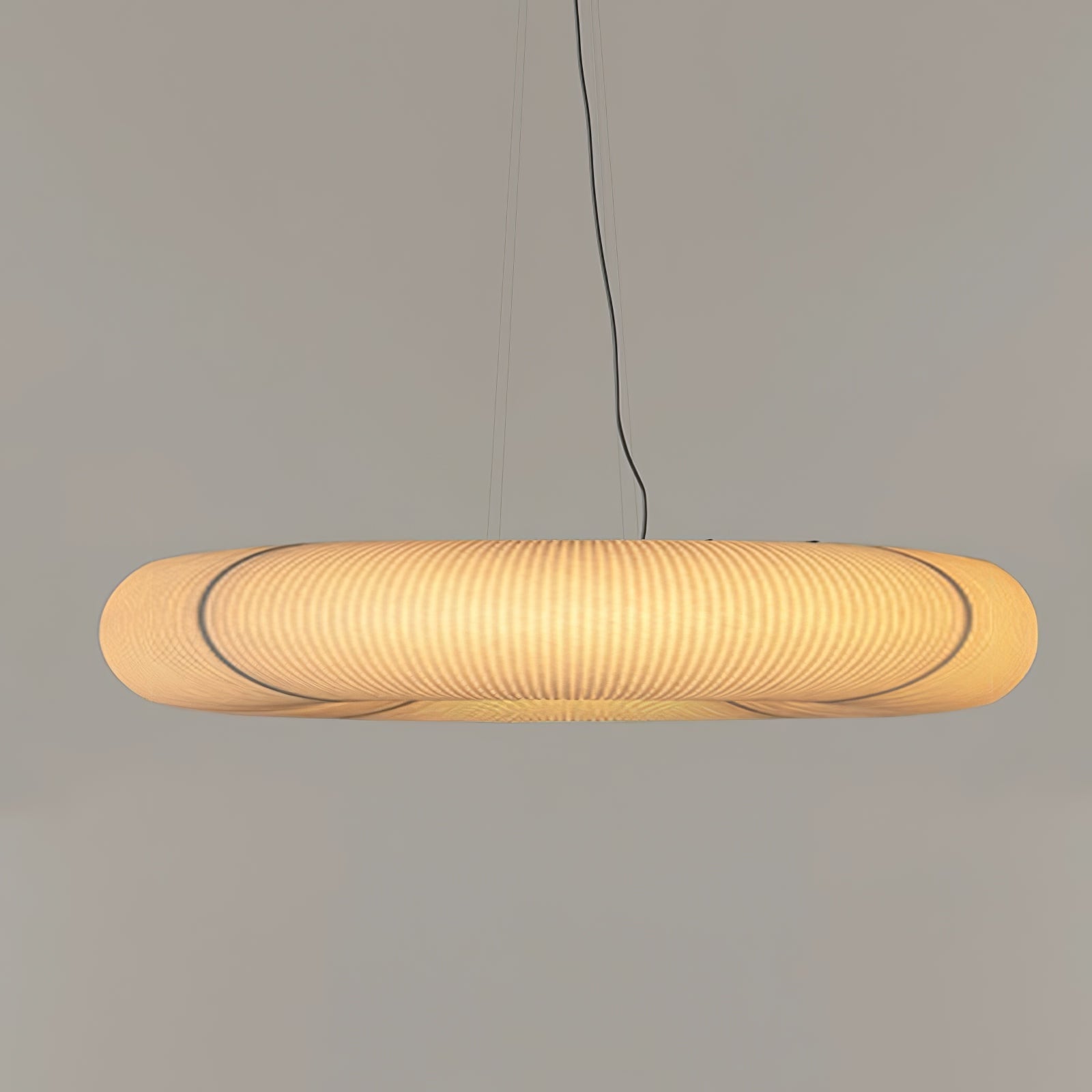 Citheis Modern Minimalist Natural Mulberry Silk Metal Pendant Lamp - Letslighting