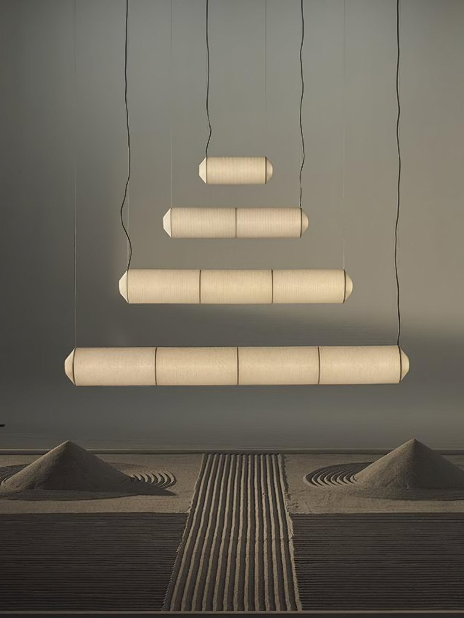 Citheis Modern Minimalist Natural Mulberry Silk Metal Pendant Lamp - Letslighting