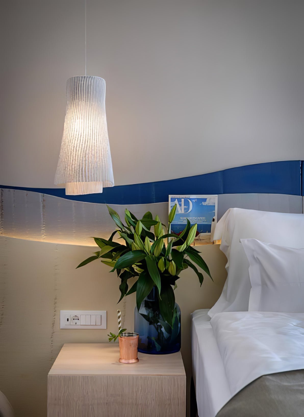 Stainless Steel Pleated Pendant Lamp - Letslighting