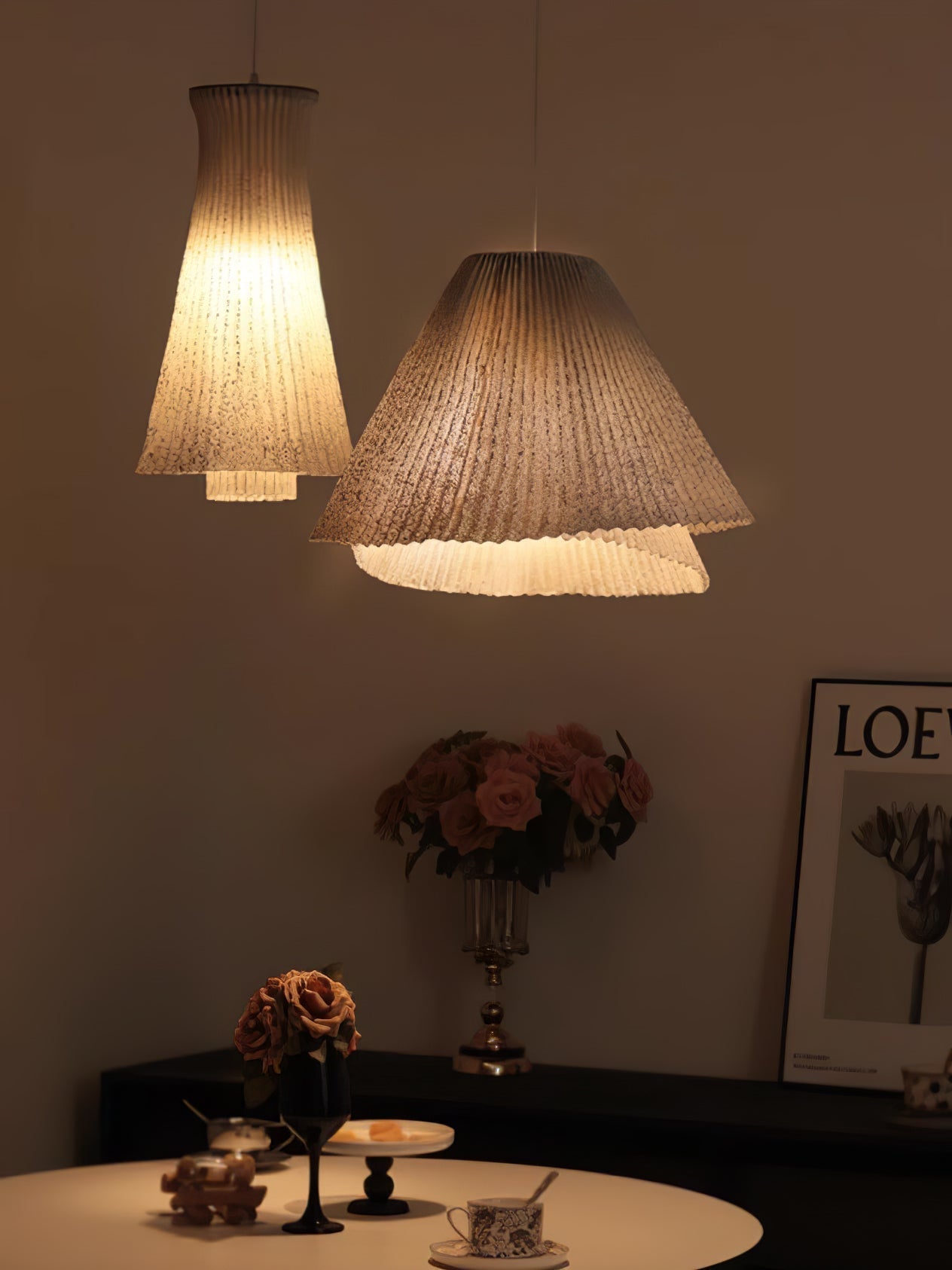Stainless Steel Pleated Pendant Lamp - Letslighting