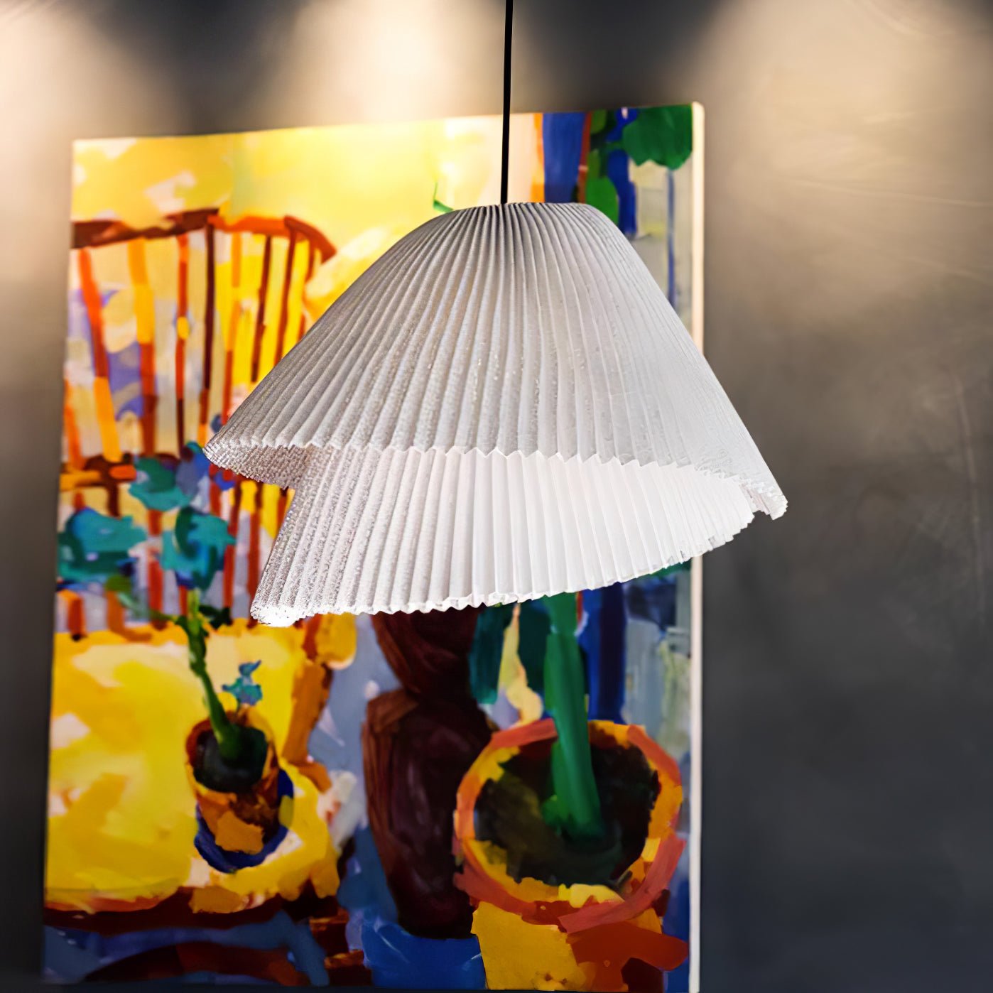 Stainless Steel Pleated Pendant Lamp - Letslighting