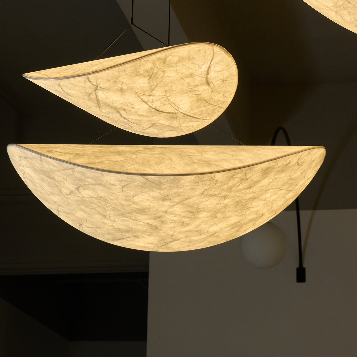Elsolir Modern Minimalist Paper Pendant Lamp - Lamp Copper