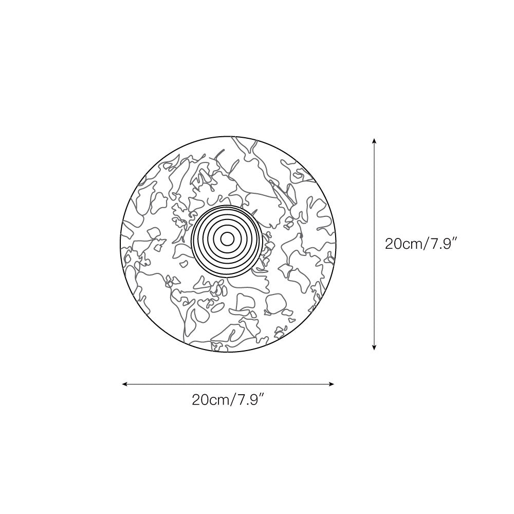 Olrine Modern Minimalist Marble Metal Wall Lamp - Lamp Copper