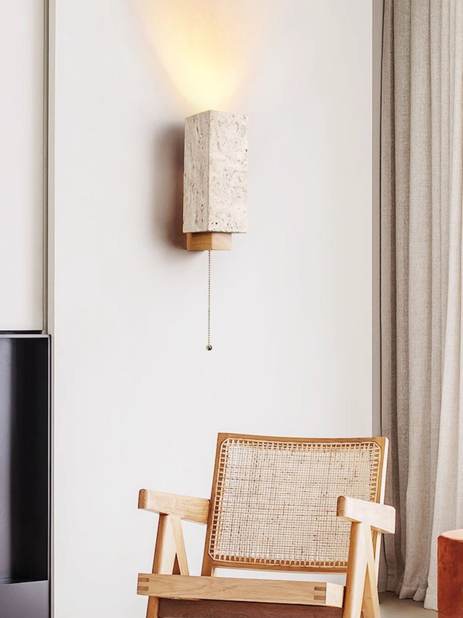 Elsoran Travertine Block Wall Light - Letslighting