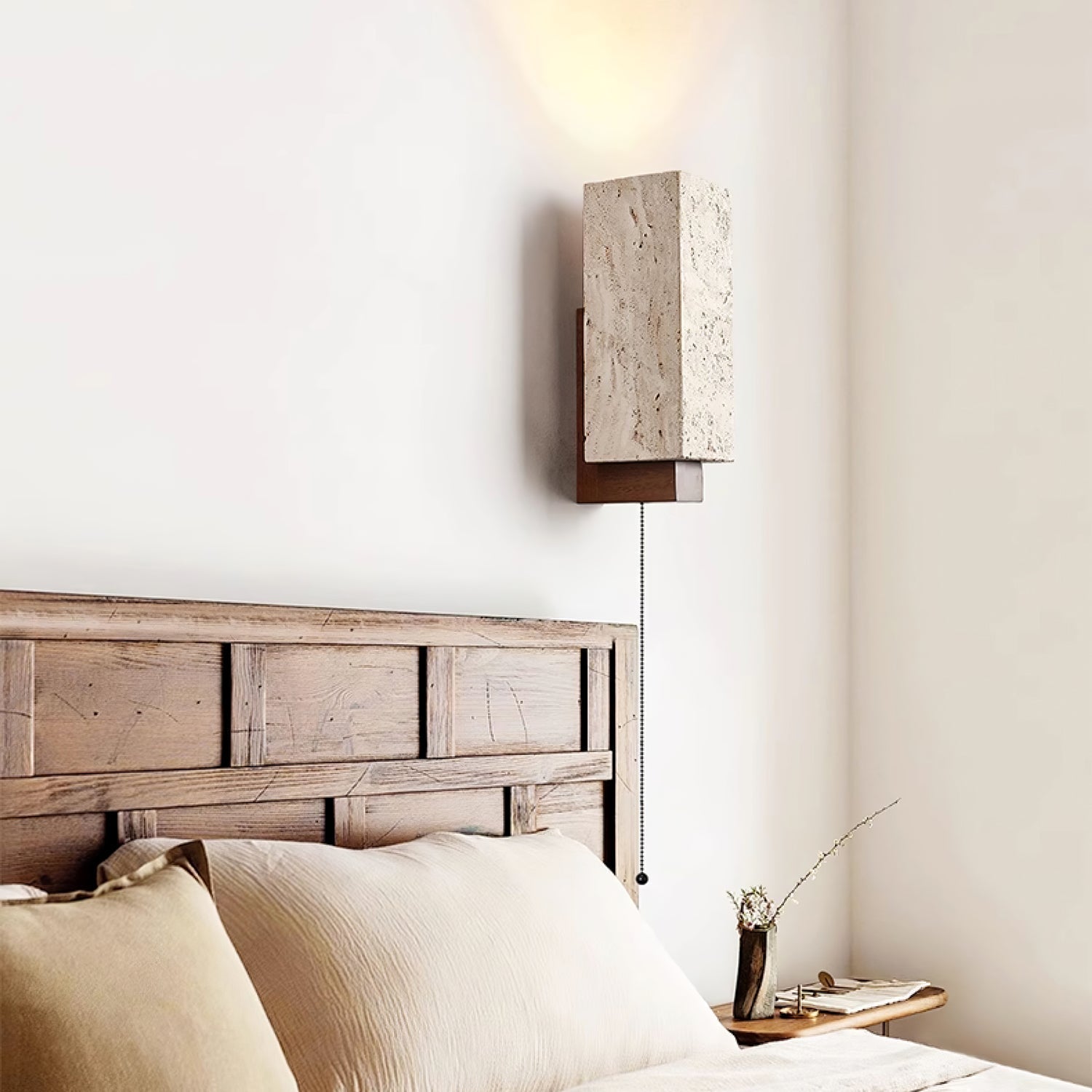 Elsoran Travertine Block Wall Light - Letslighting