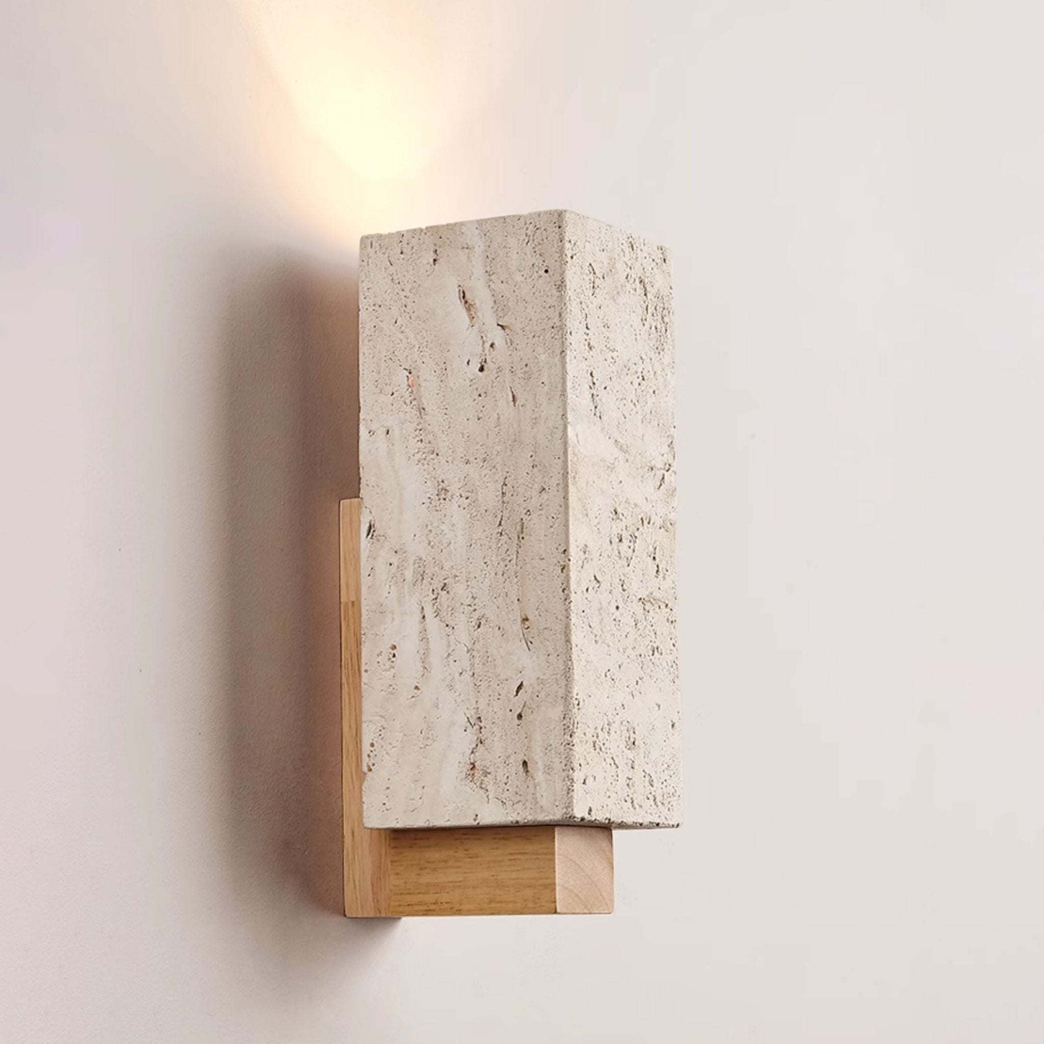 Elsoran Travertine Block Wall Light - Letslighting