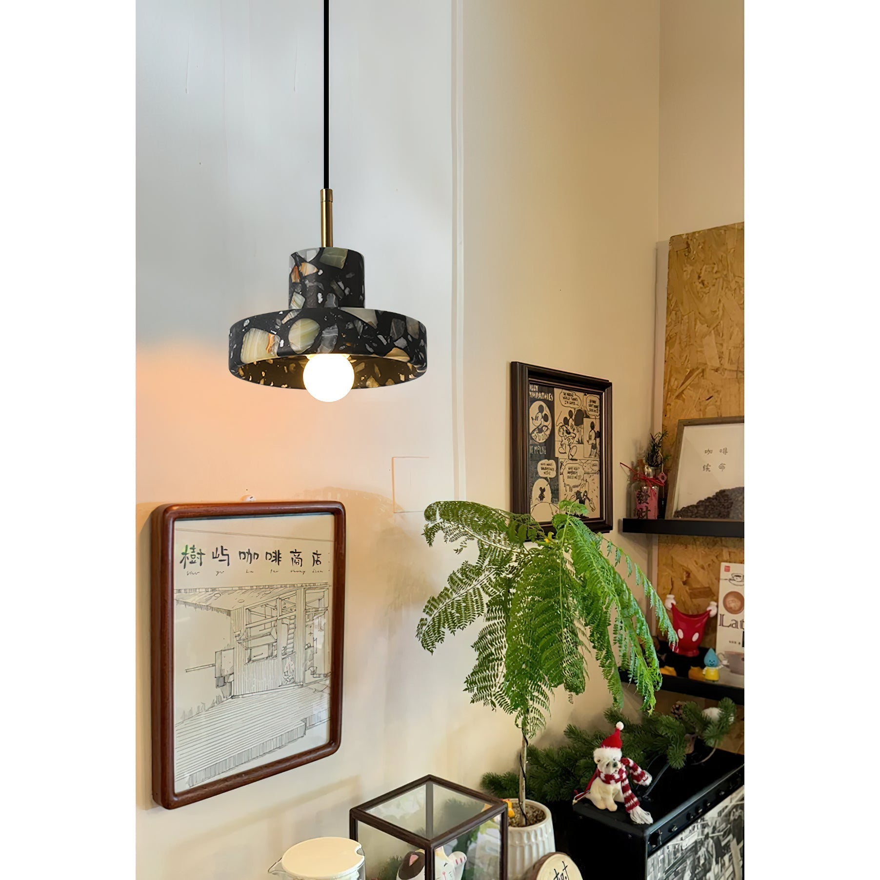 Sysoleth Modern Minimalist Metal Pendant Lamp - Lamp Copper