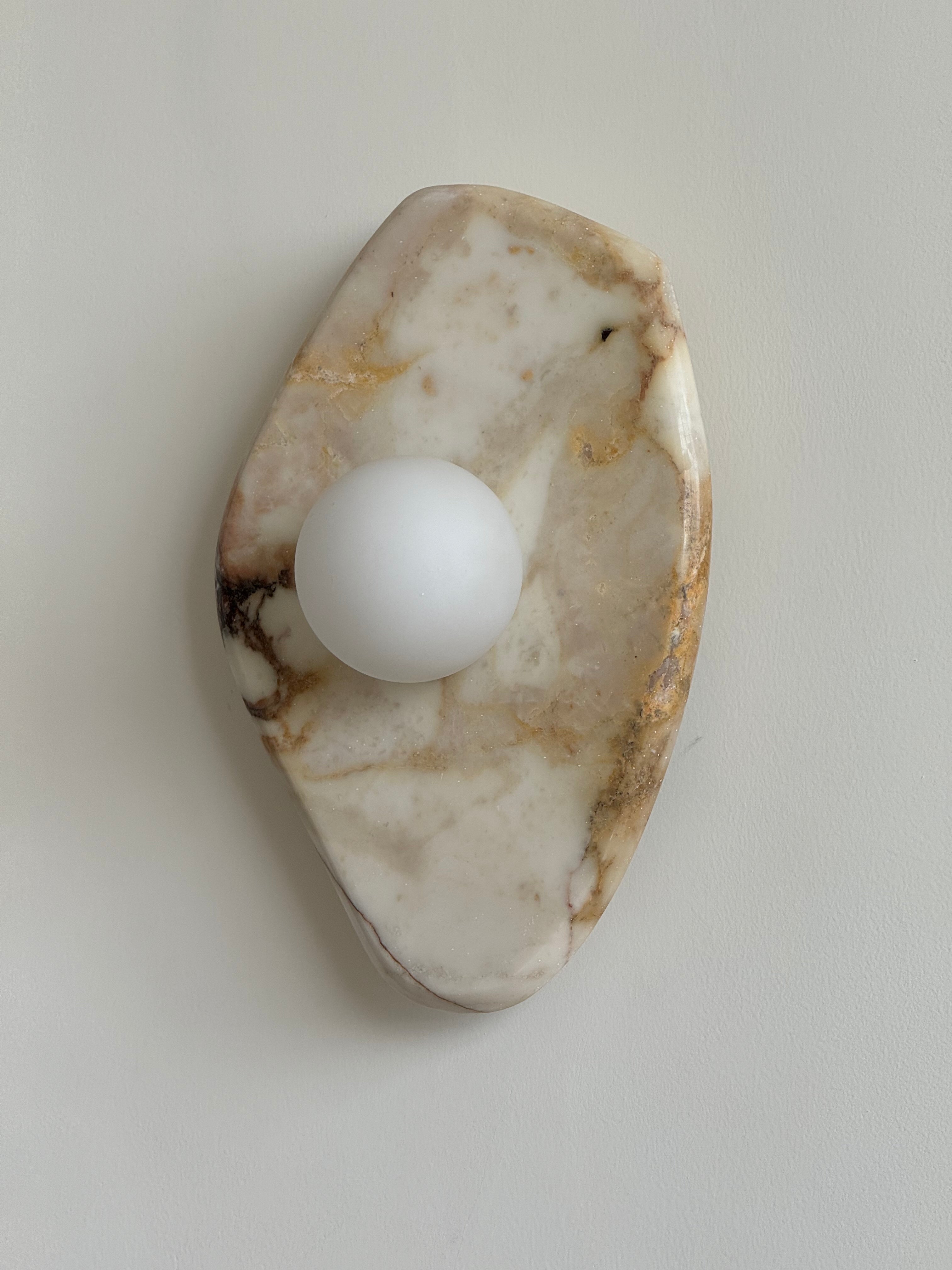 Mylirira Modern Minimalist Marble Glass Wall Lamp - Lamp Copper