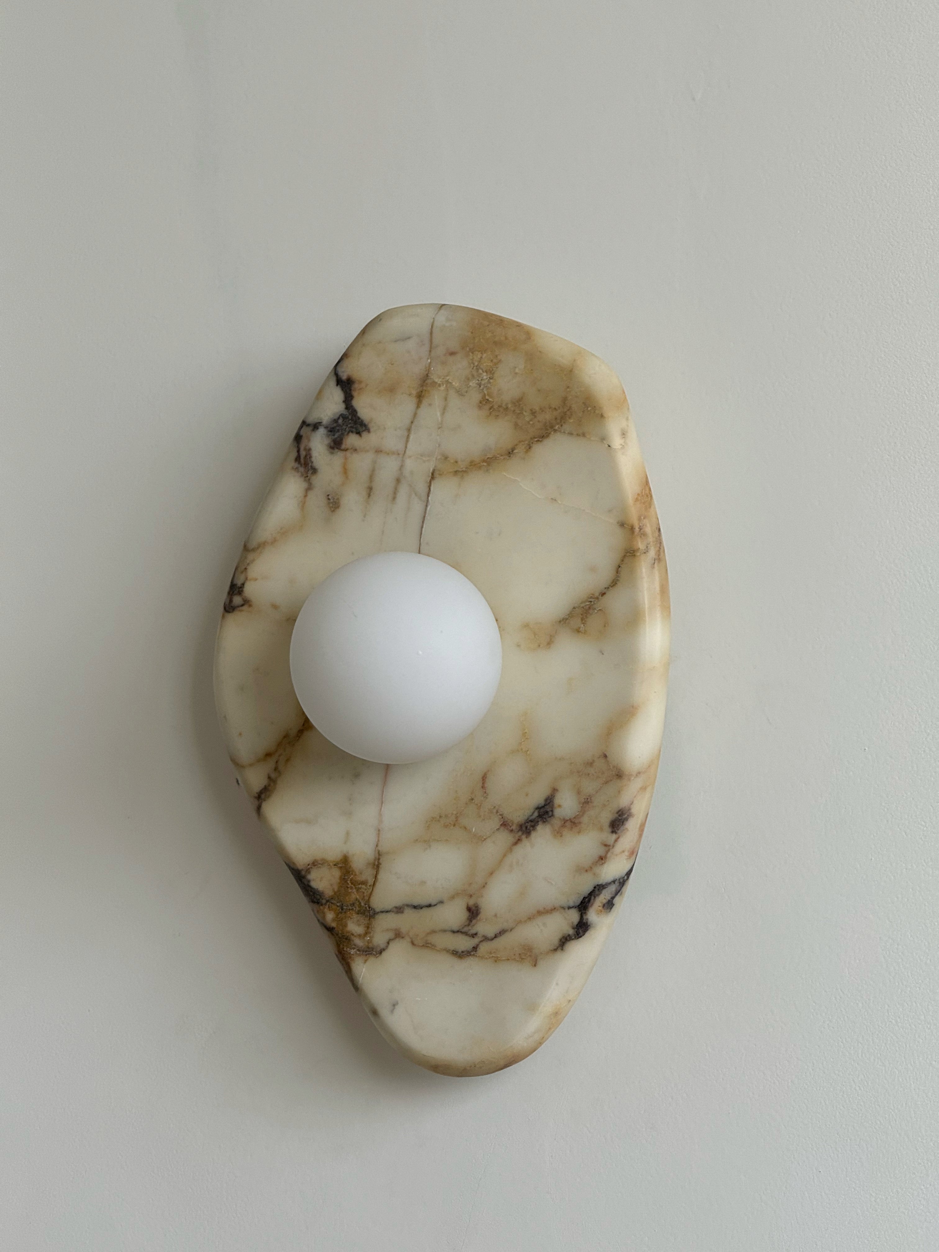 Mylirira Modern Minimalist Marble Glass Wall Lamp - Lamp Copper