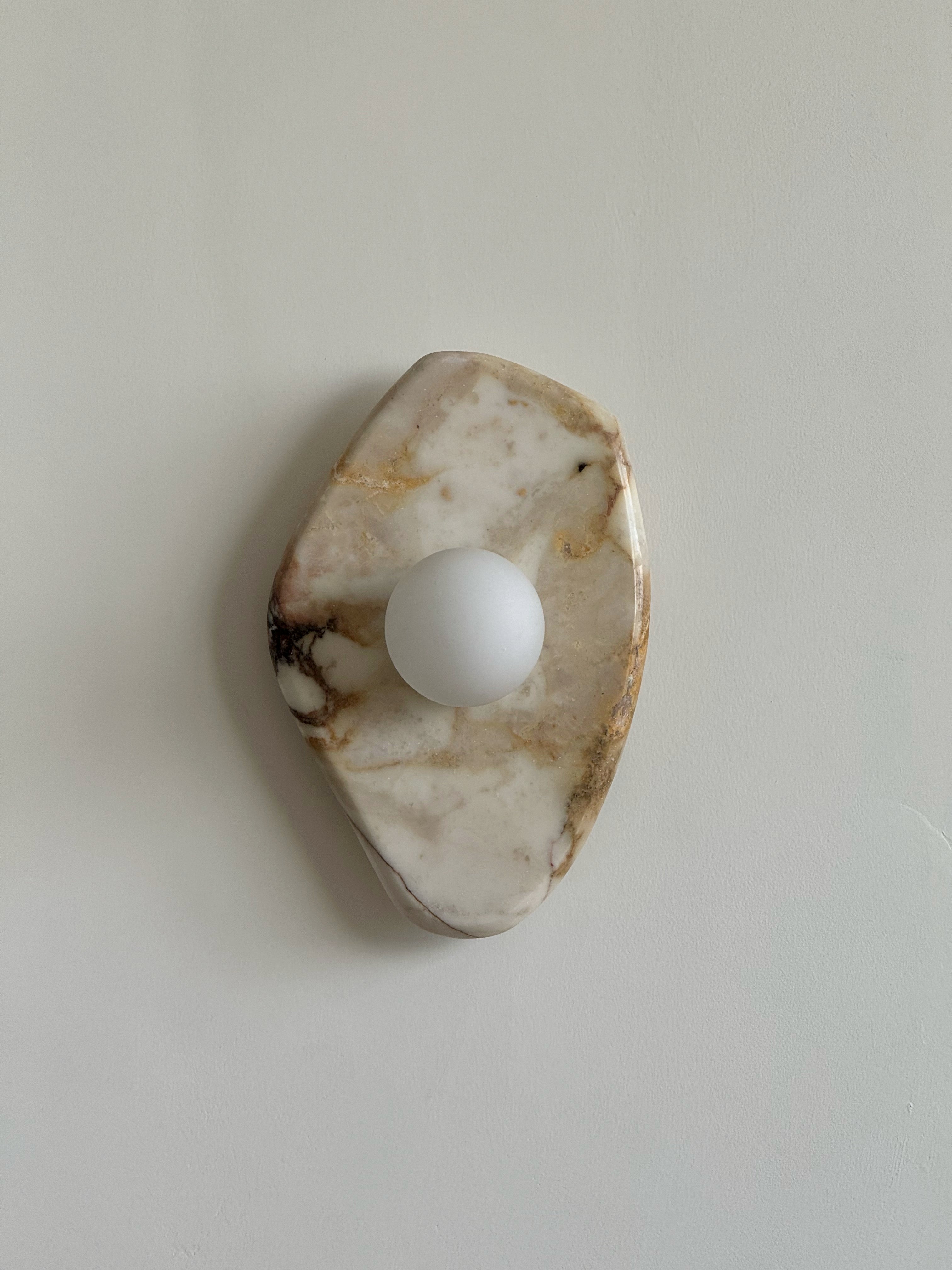 Mylirira Modern Minimalist Marble Glass Wall Lamp - Lamp Copper