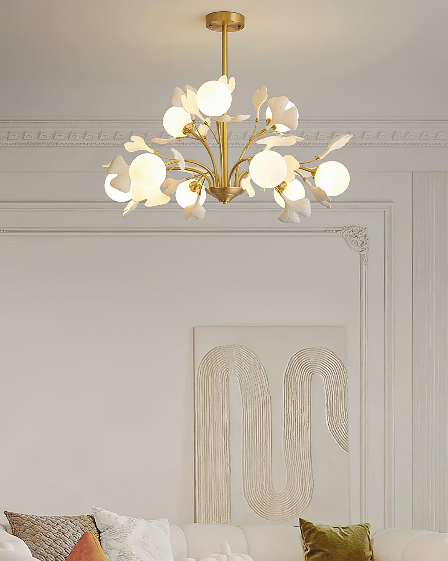 Thalassa Gingko Chandelier - Letslighting