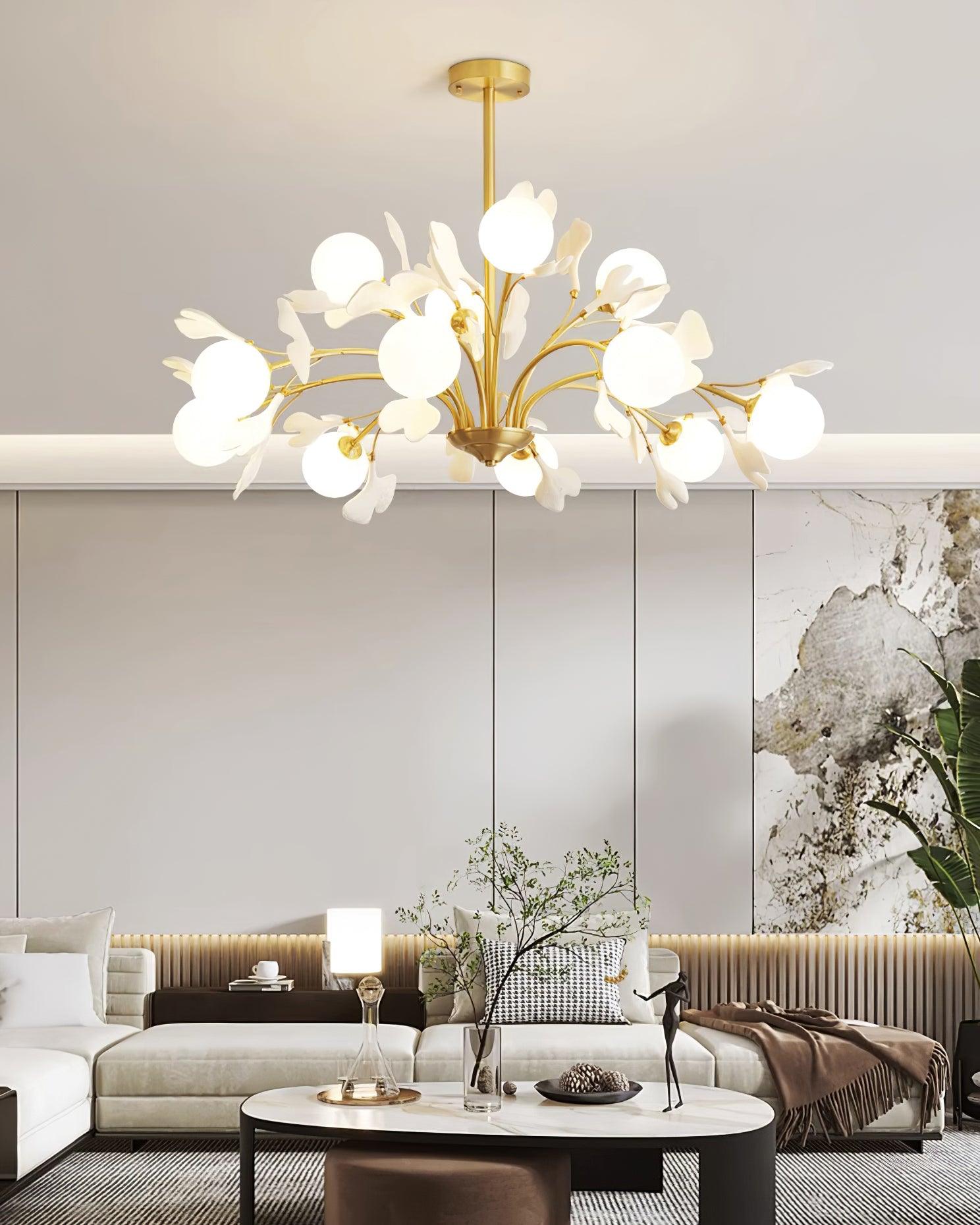 Thalassa Gingko Chandelier - Letslighting