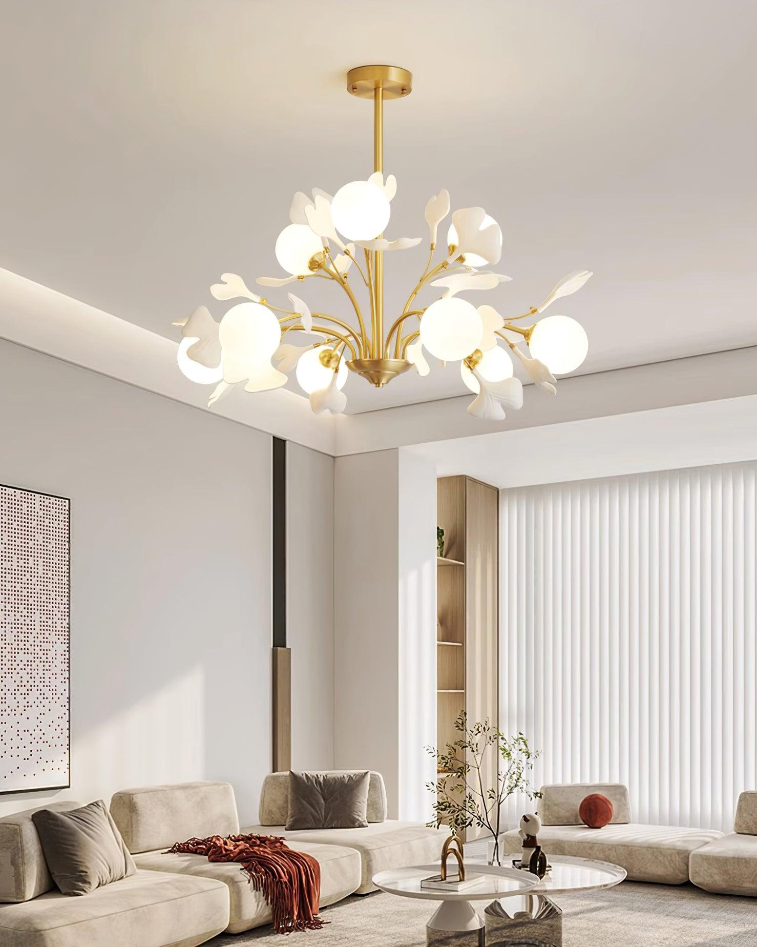Thalassa Gingko Chandelier - Letslighting