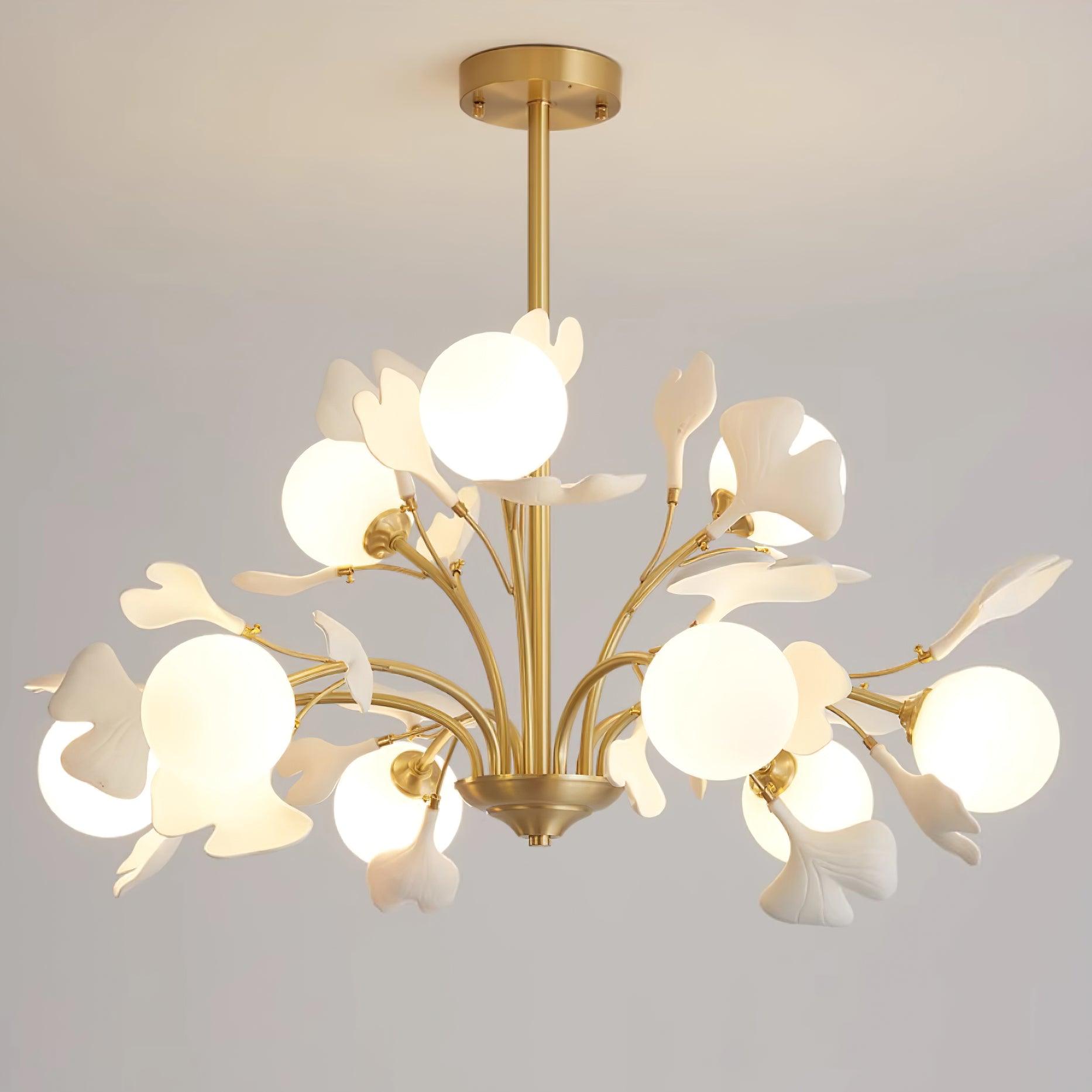Thalassa Gingko Chandelier - Letslighting