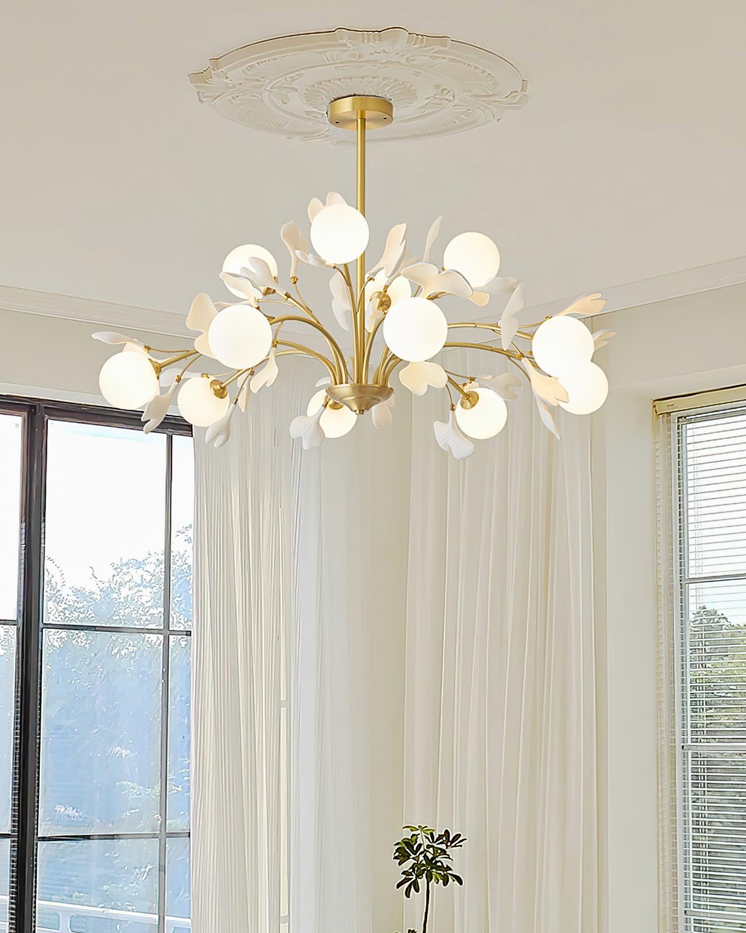 Thalassa Gingko Chandelier - Letslighting