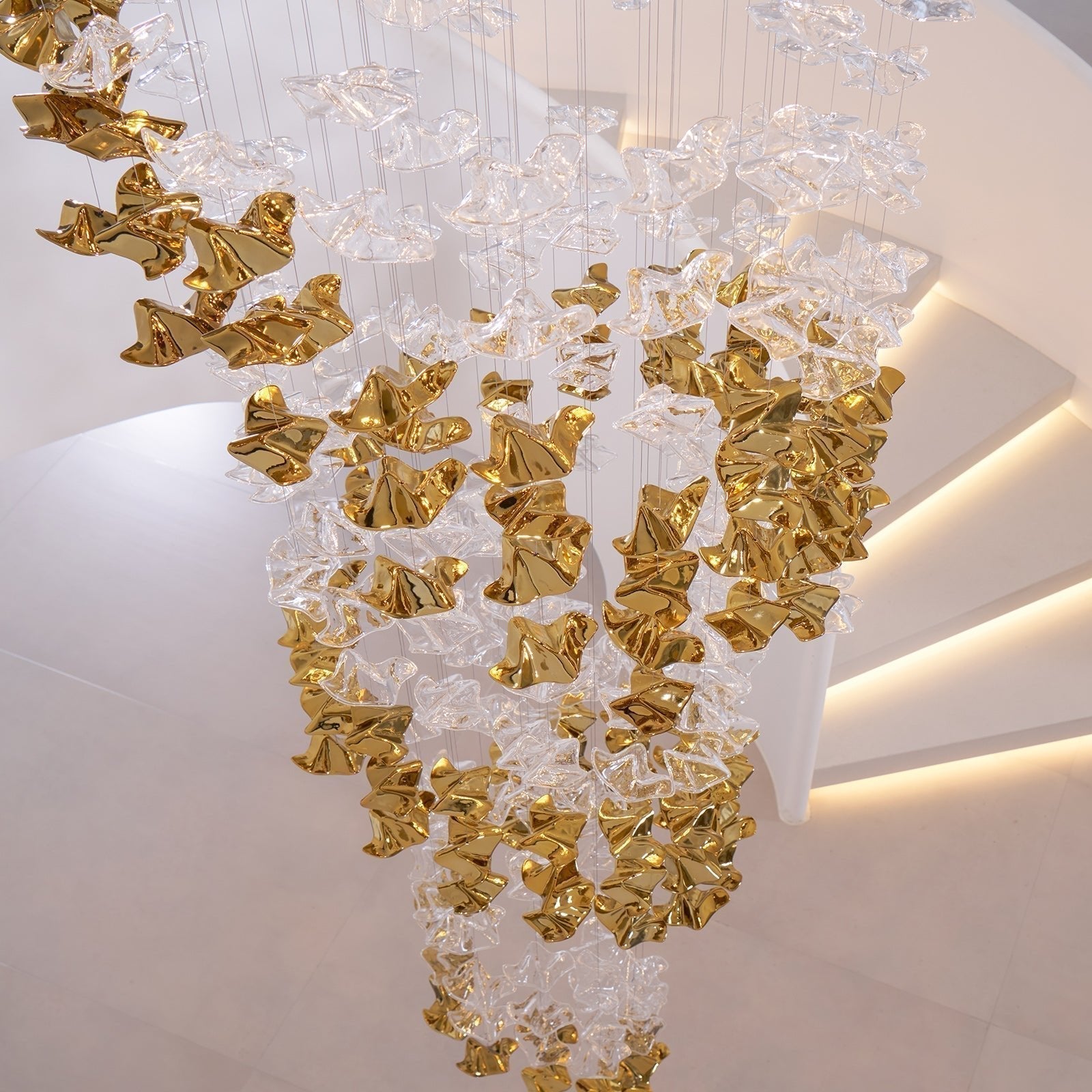 Cezorisra Luxury Brass Linear Chandelier - Letslighting