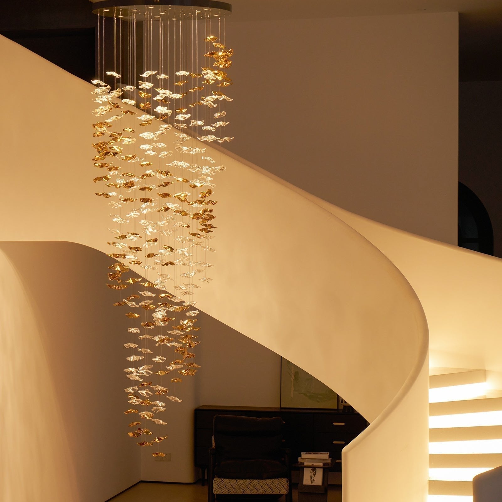 Cezorisra Luxury Brass Linear Chandelier - Letslighting