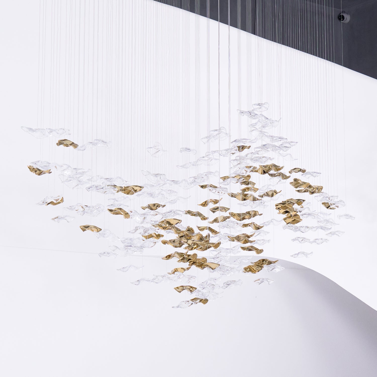 Nephele Crystal Leaf Chandelier - Letslighting