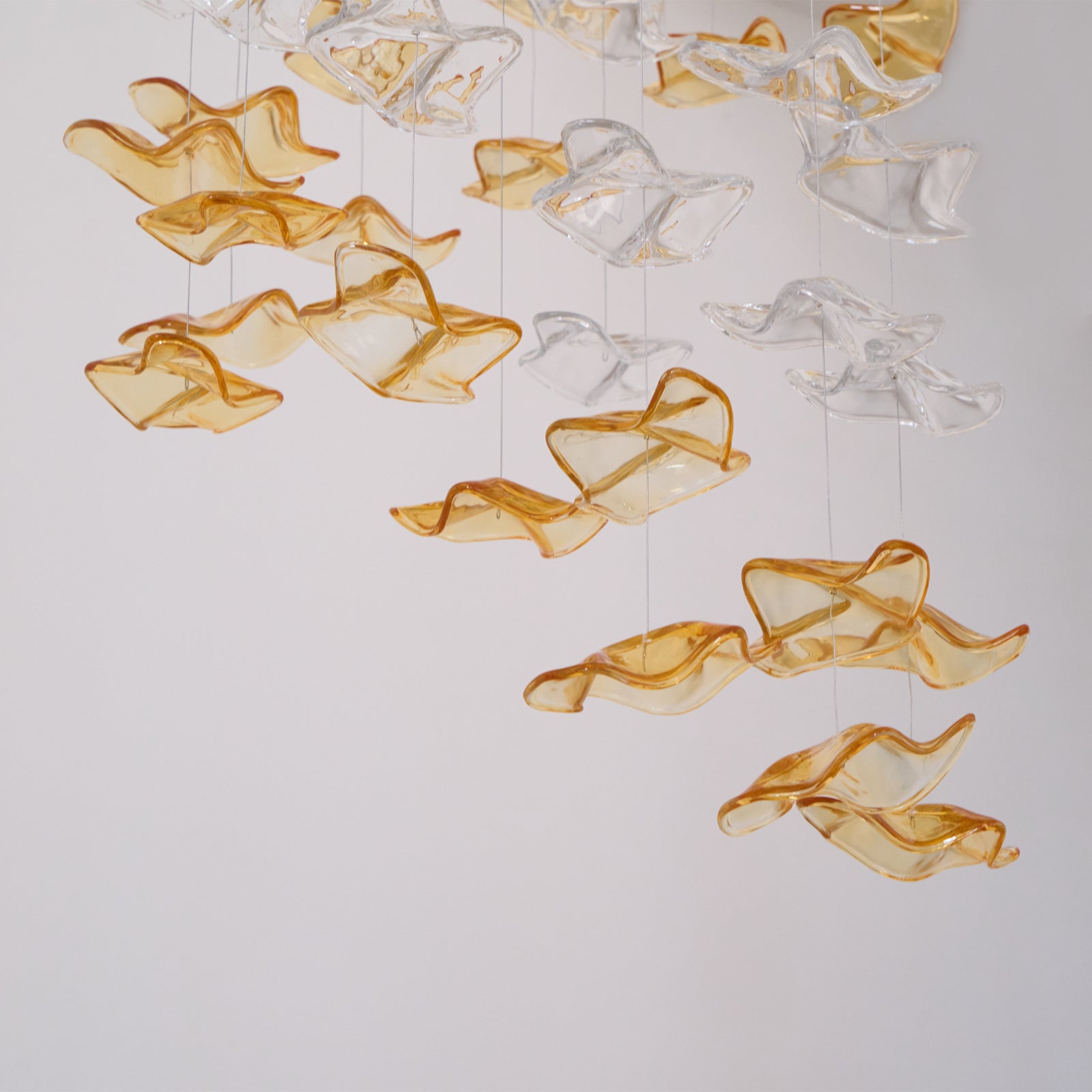 Nephele Crystal Leaf Chandelier - Letslighting