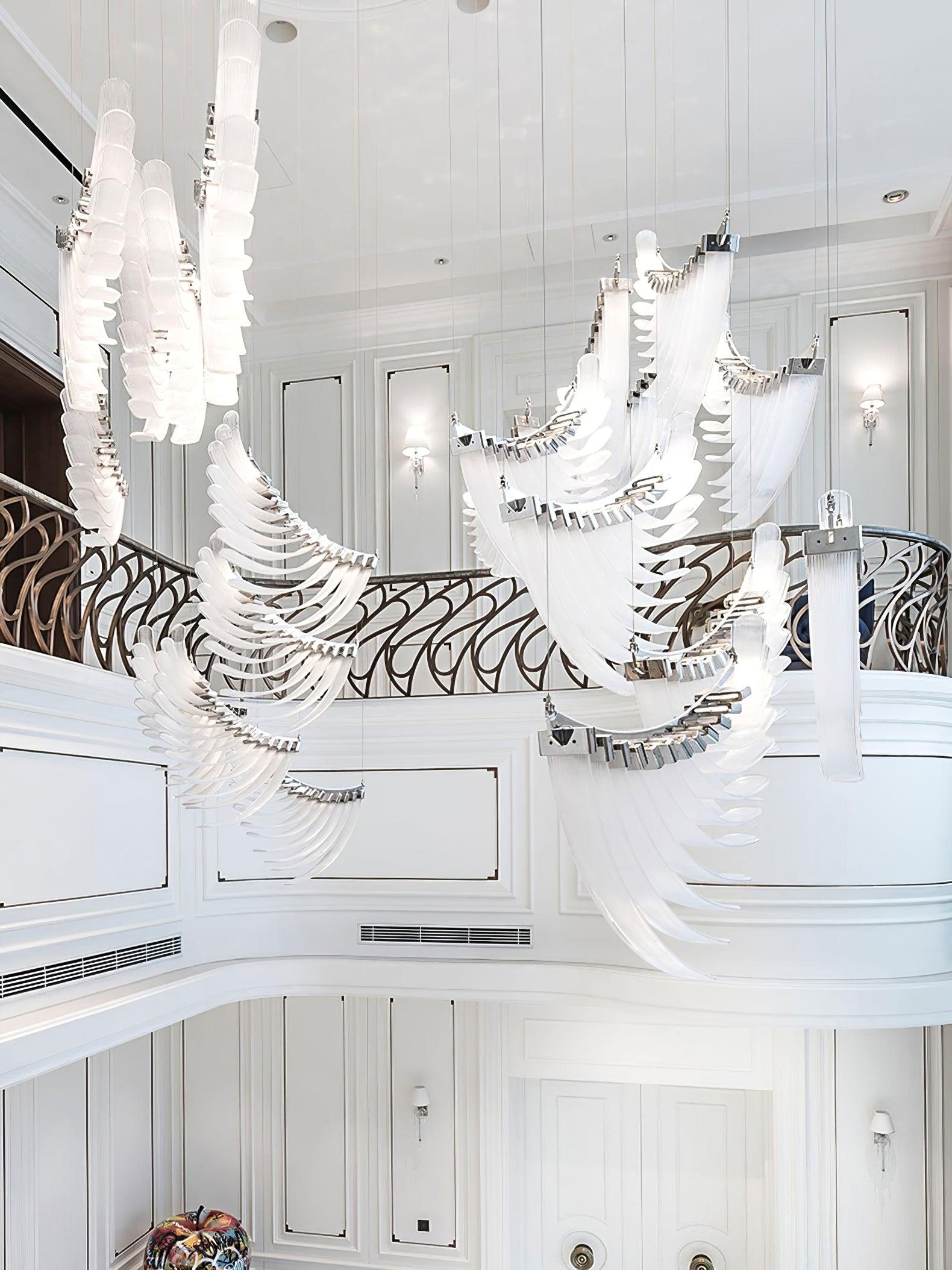 Tiered Postmodern Luxury Palmette Metal Chandelier - Letslighting