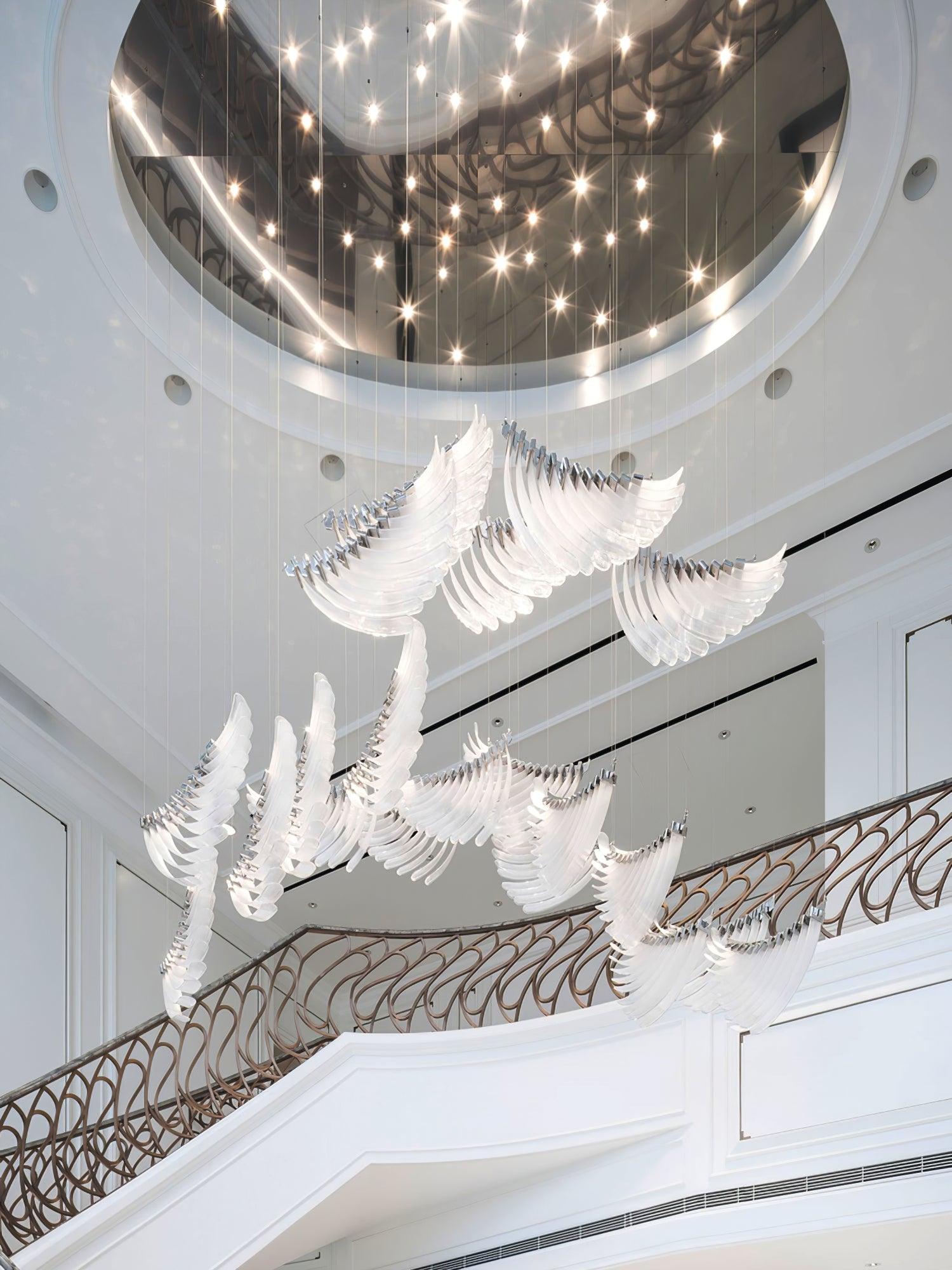 Tiered Postmodern Luxury Palmette Metal Chandelier - Letslighting