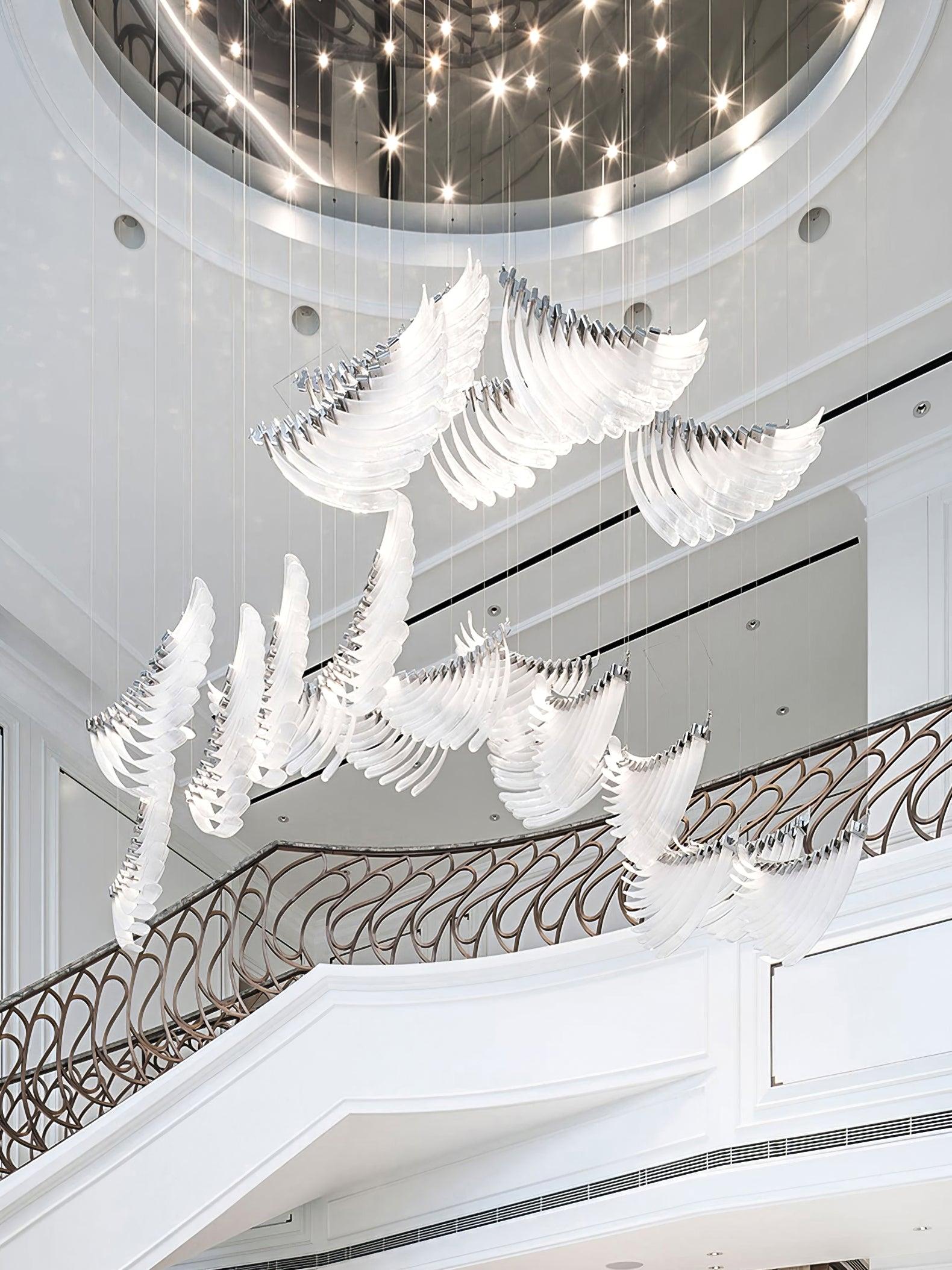 Tiered Postmodern Luxury Palmette Metal Chandelier - Letslighting