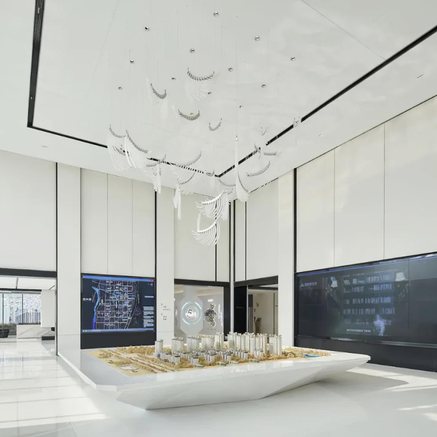 Tiered Postmodern Luxury Palmette Metal Chandelier - Letslighting