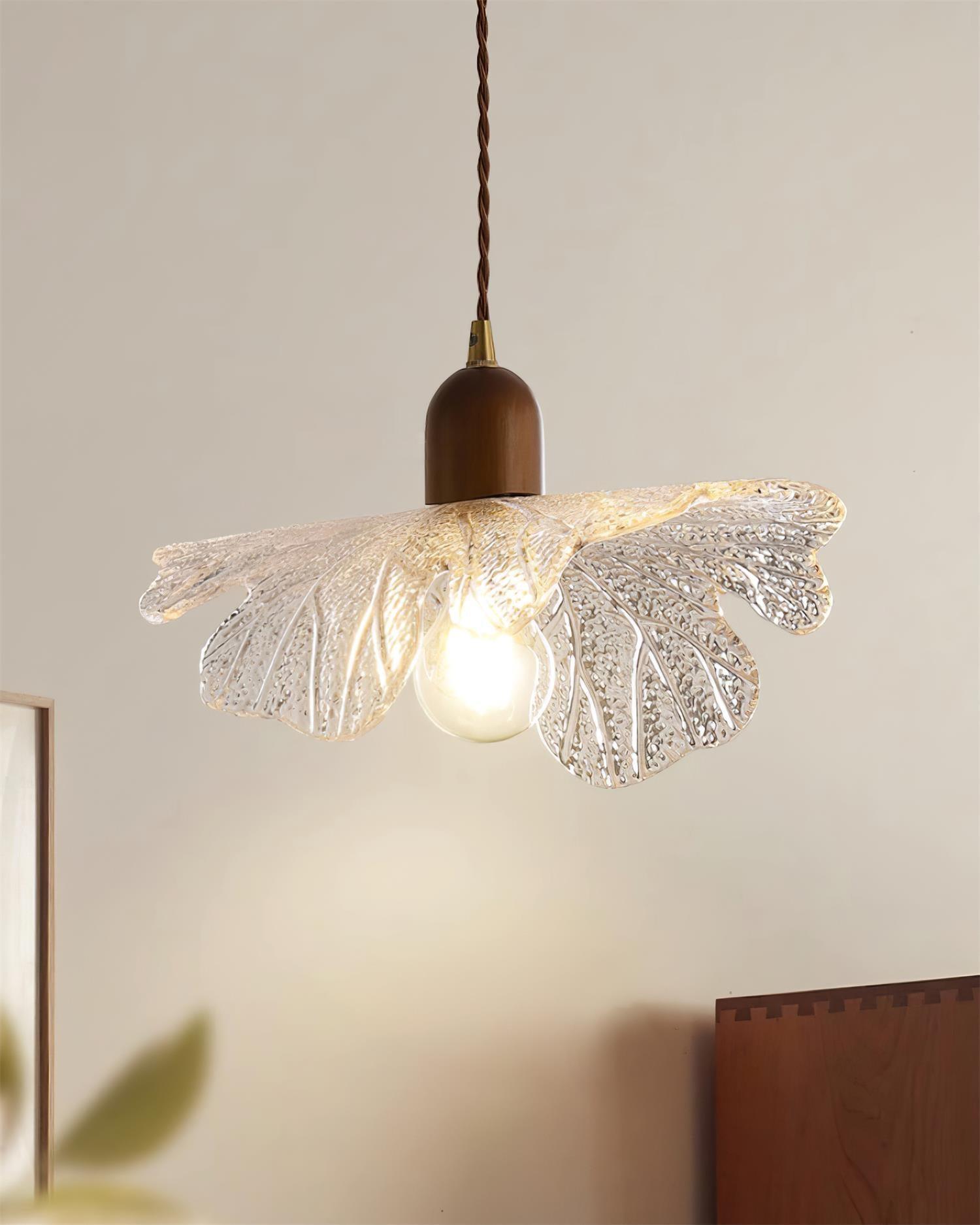 Pendant Lamp Tiffany-Style Glass Floral Shade Art - Letslighting