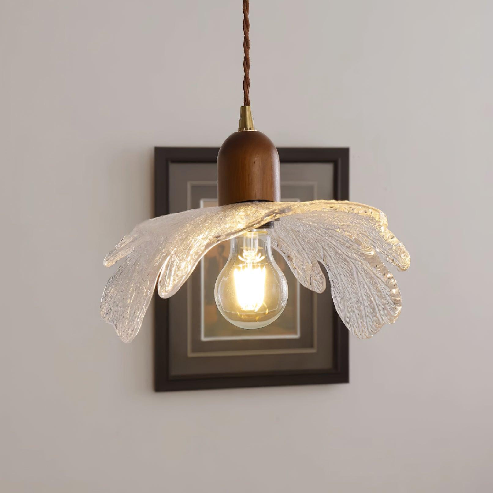 Pendant Lamp Tiffany-Style Glass Floral Shade Art - Letslighting