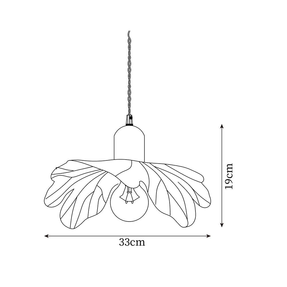 Pendant Lamp Tiffany-Style Glass Floral Shade Art - Letslighting