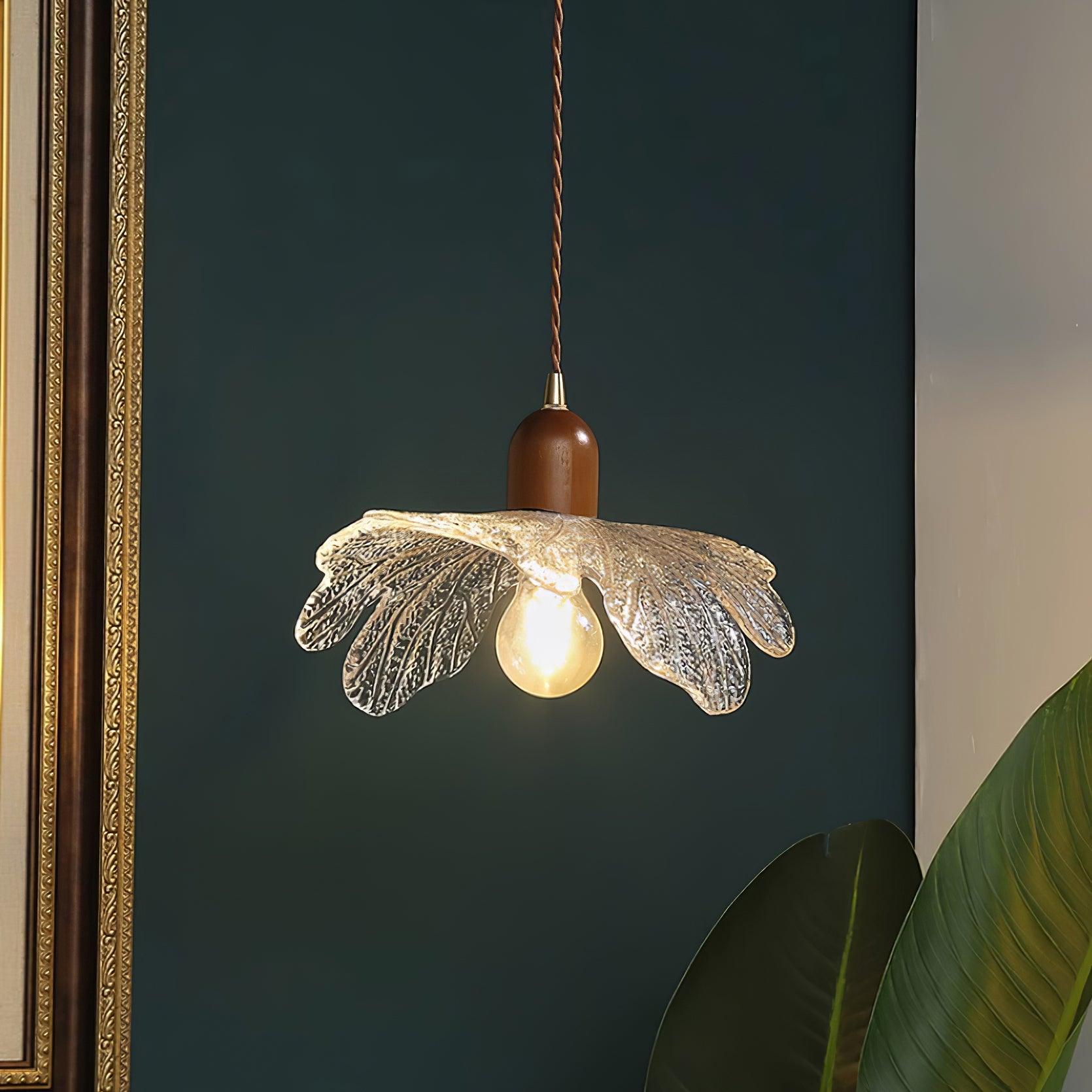 Pendant Lamp Tiffany-Style Glass Floral Shade Art - Letslighting
